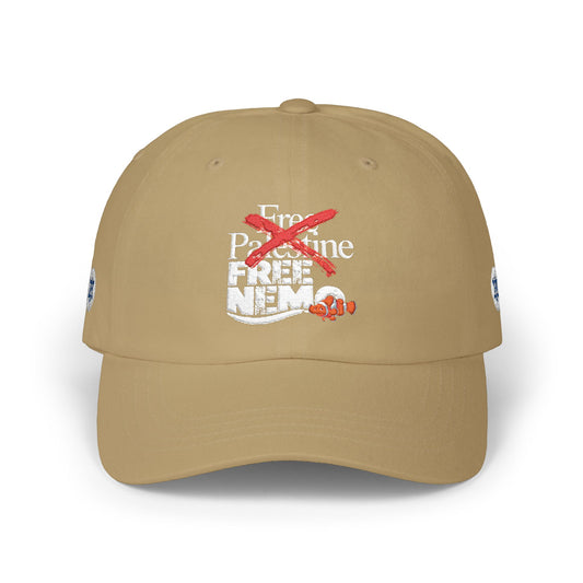 "Free Palestine" X "Free Nemo" Dad Cap