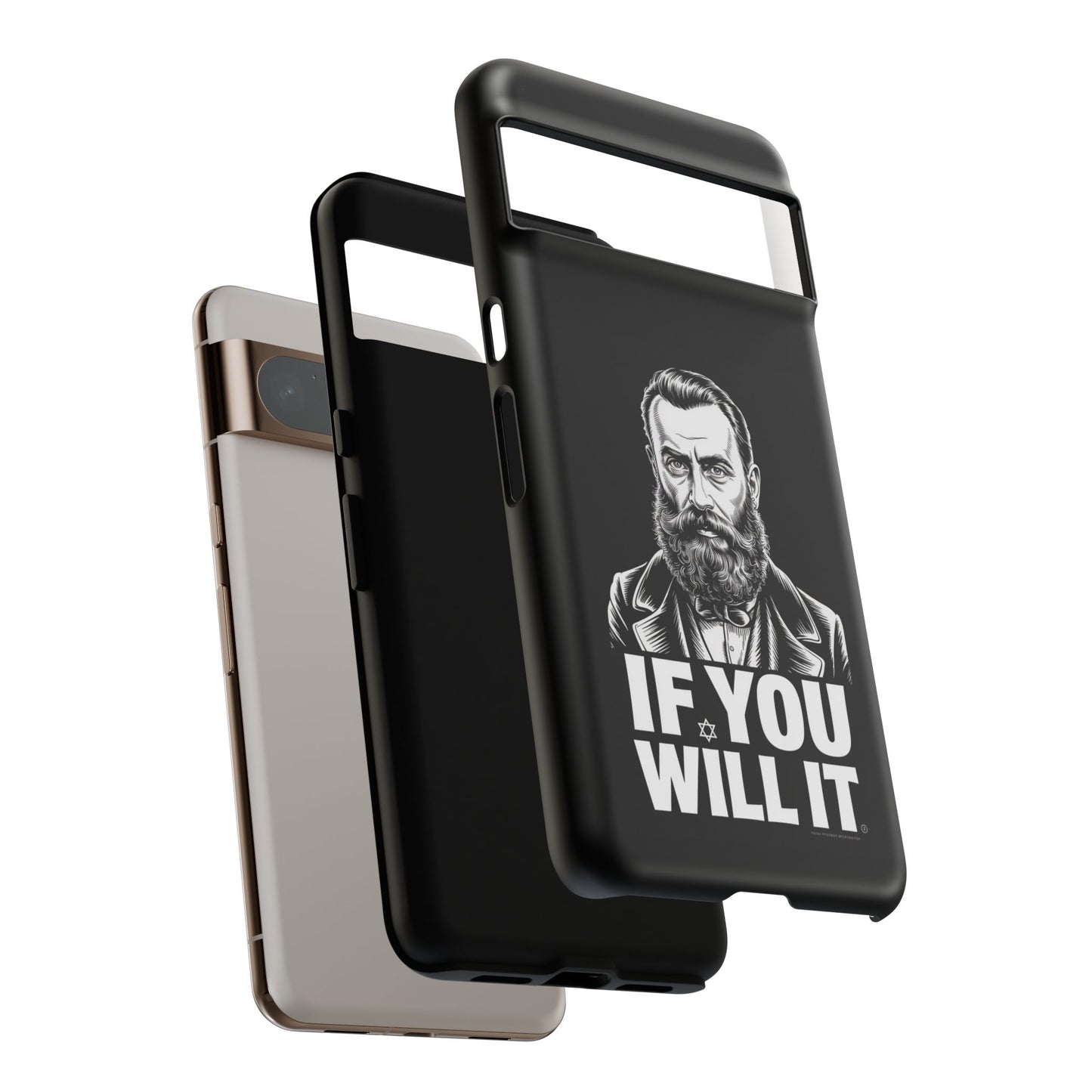 If You Will It — Herzl Portrait Phone Case