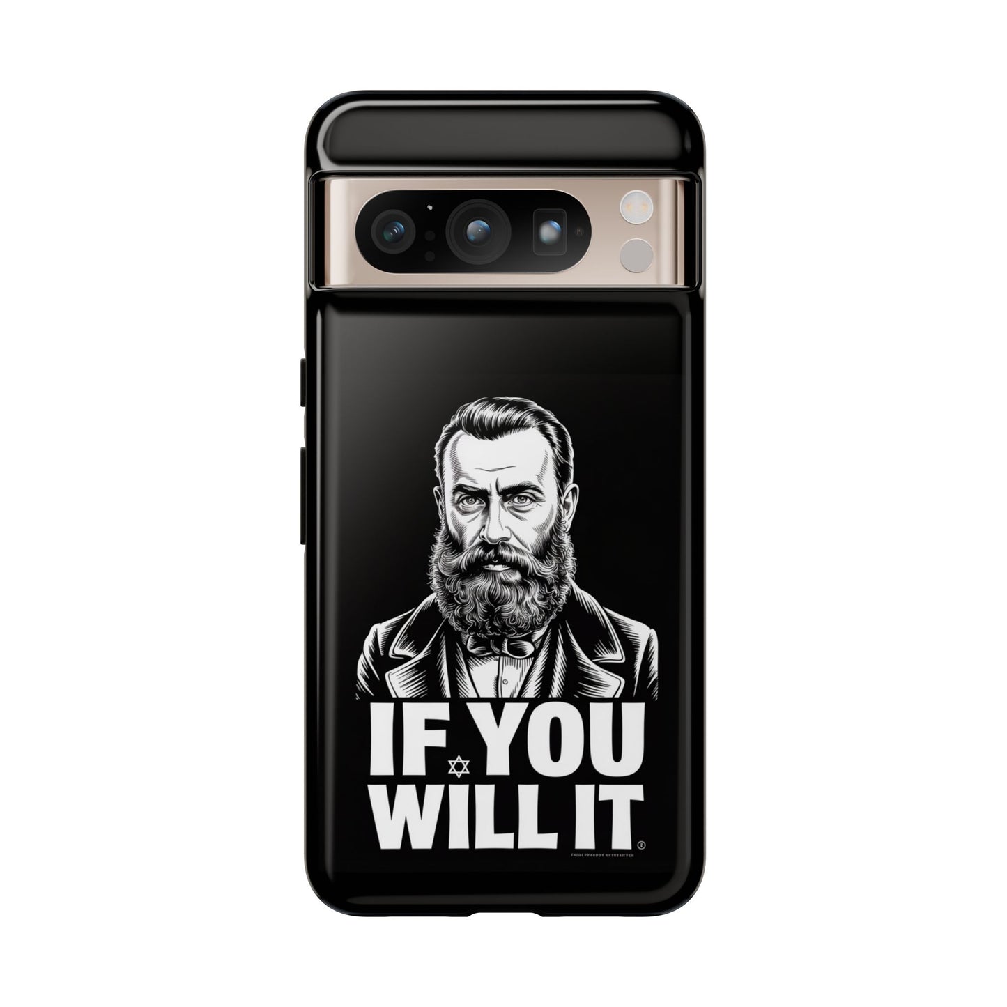If You Will It — Herzl Portrait Phone Case