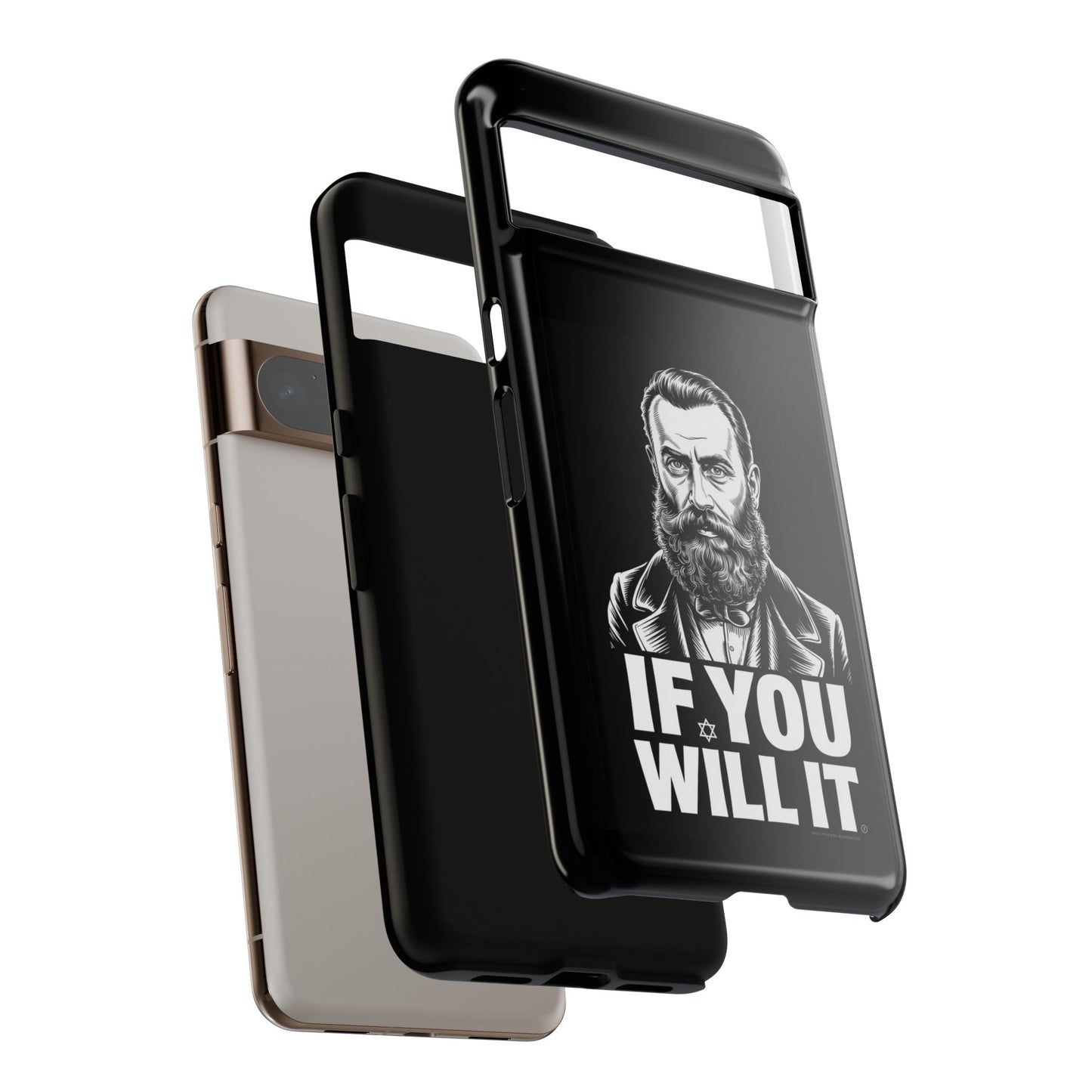 If You Will It — Herzl Portrait Phone Case
