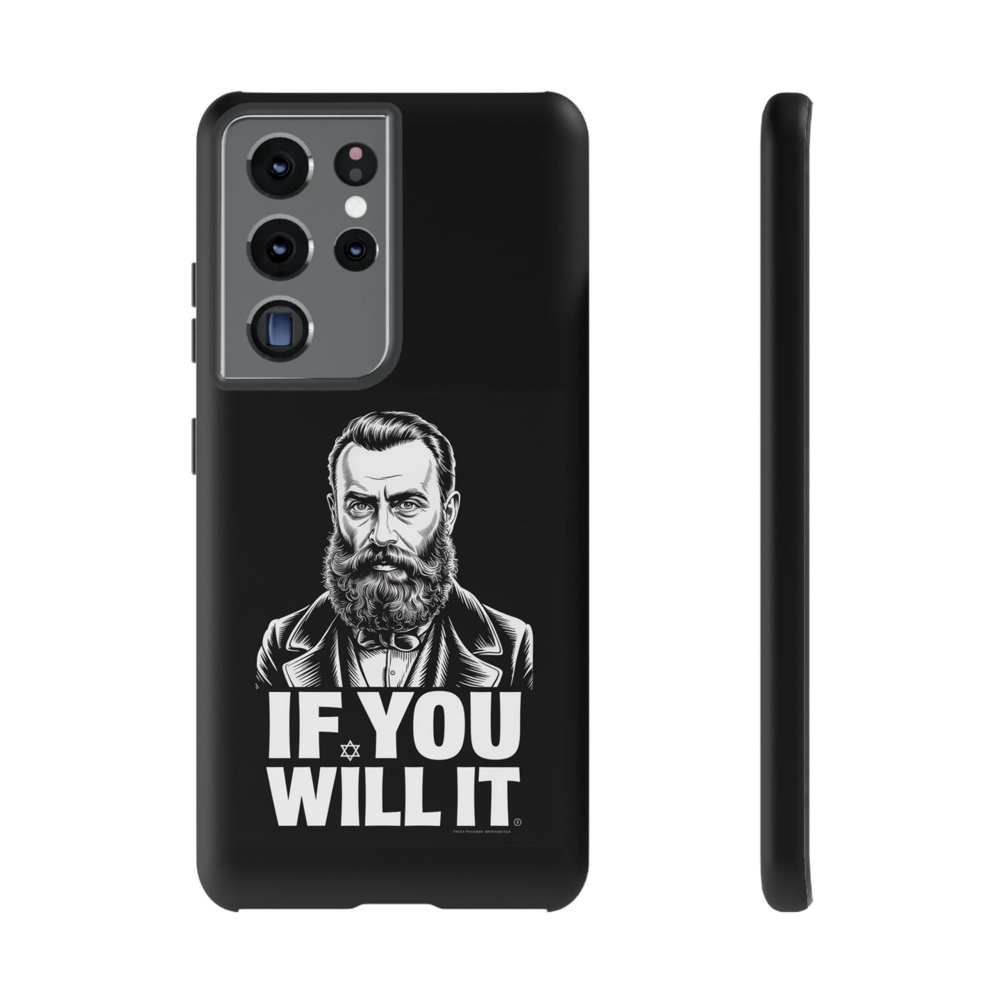 If You Will It — Herzl Portrait Phone Case