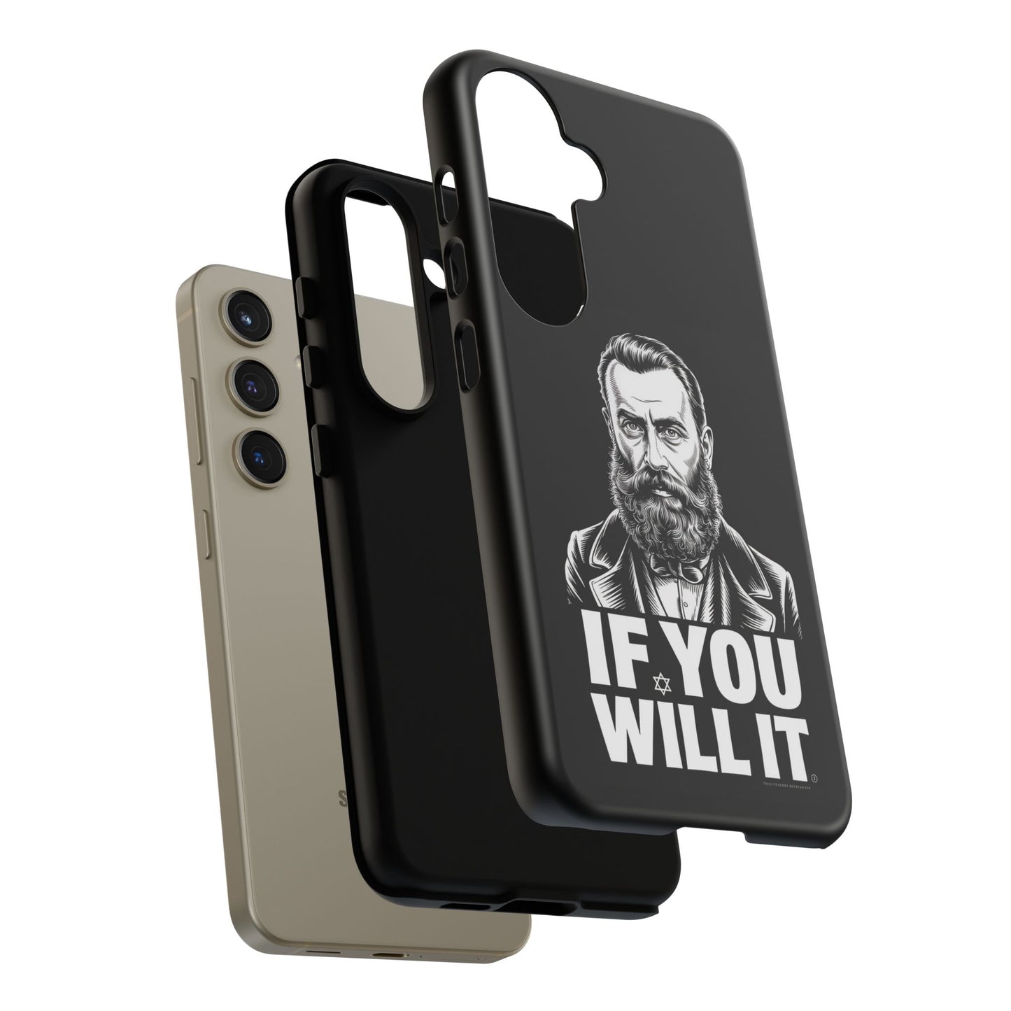 If You Will It — Herzl Portrait Phone Case
