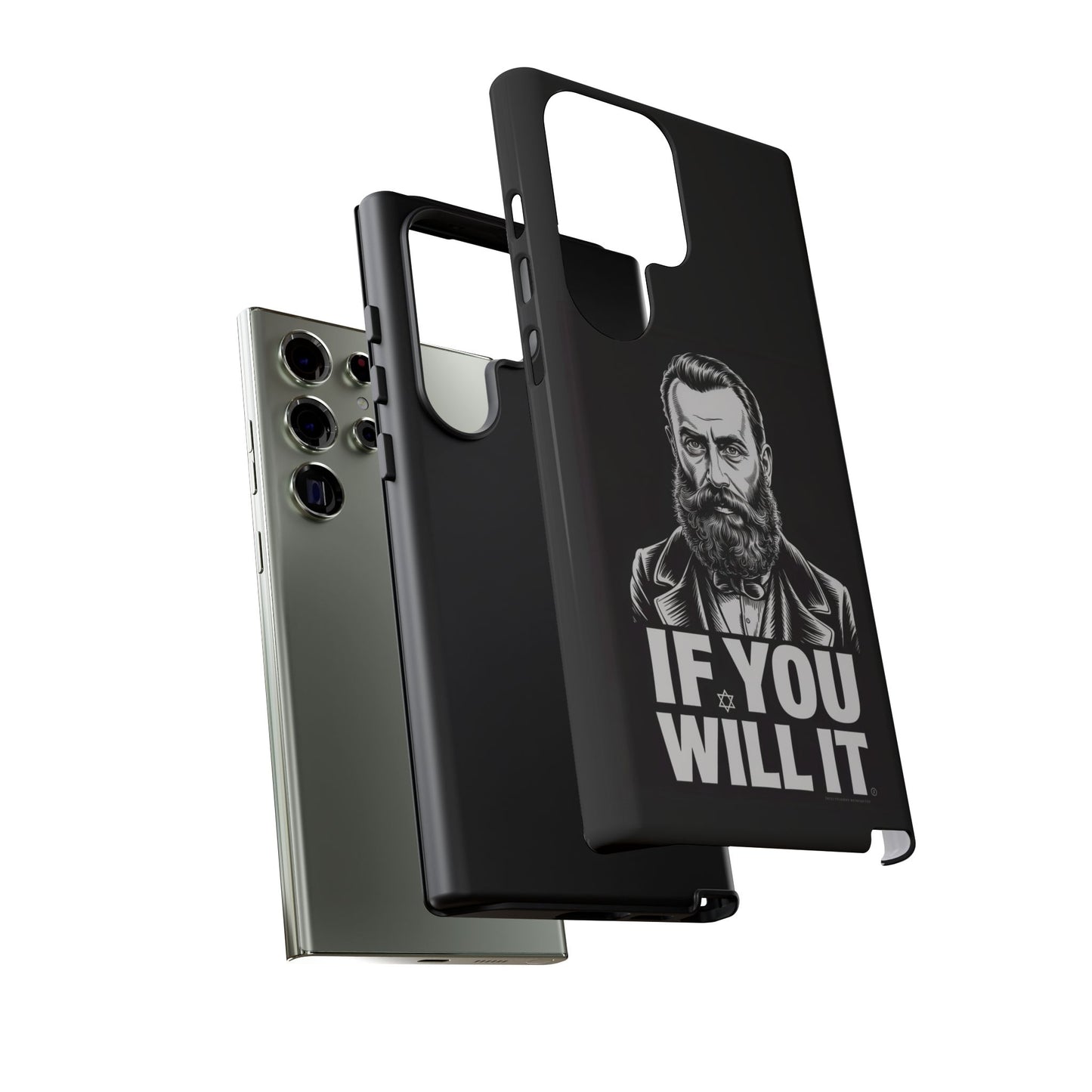If You Will It — Herzl Portrait Phone Case