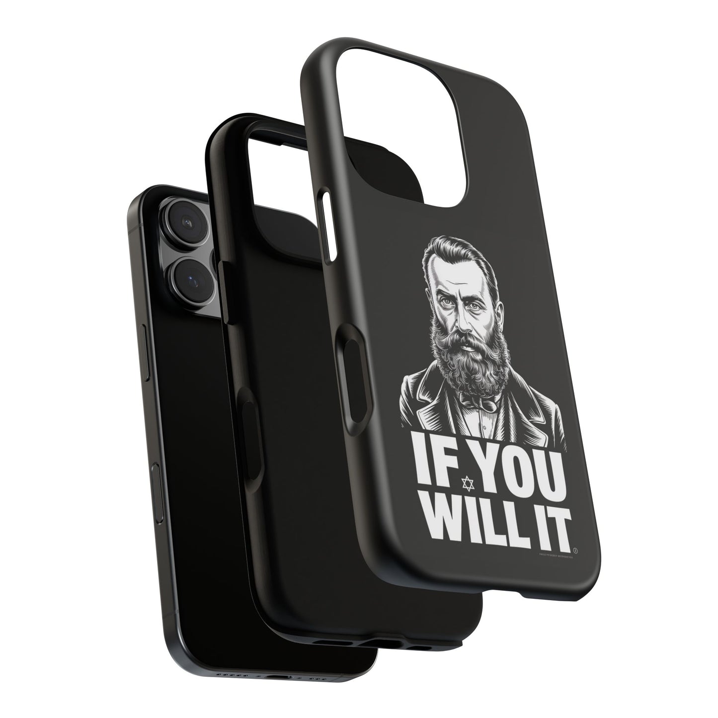 If You Will It — Herzl Portrait Phone Case