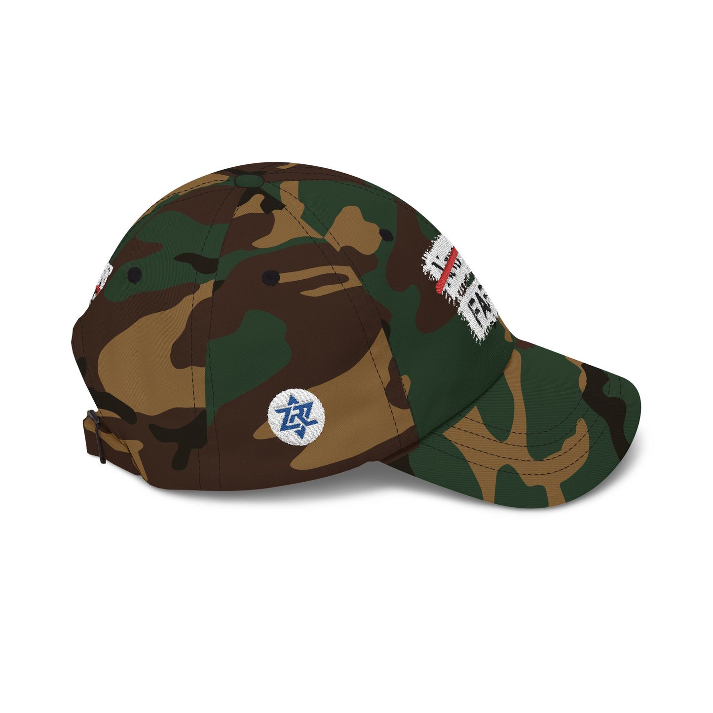 FAFO Dad Cap — "Never Again" Strikethrough
