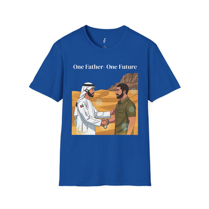 One Father One Future T-Shirt — Unity Israel UAE Peace Design