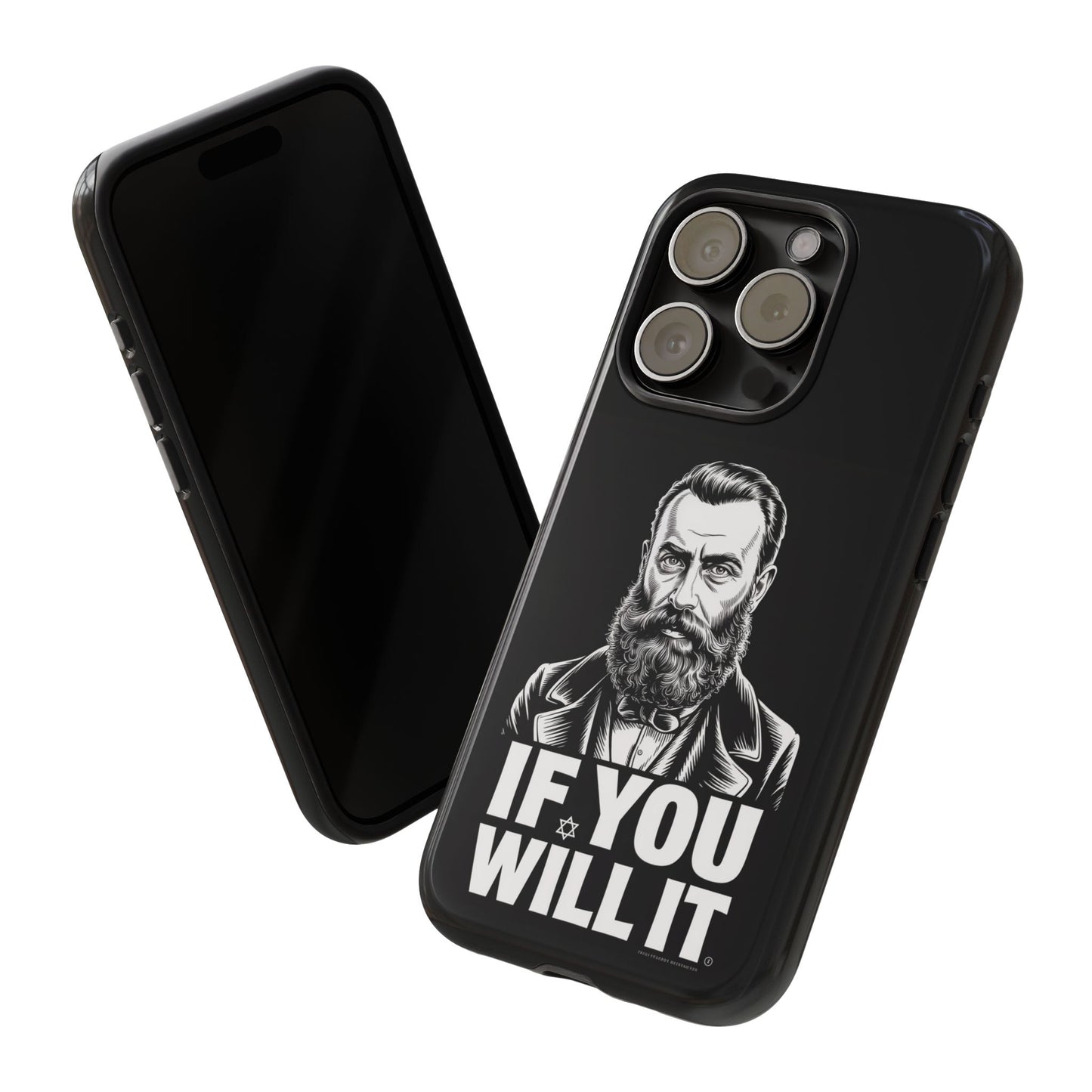 If You Will It — Herzl Portrait Phone Case