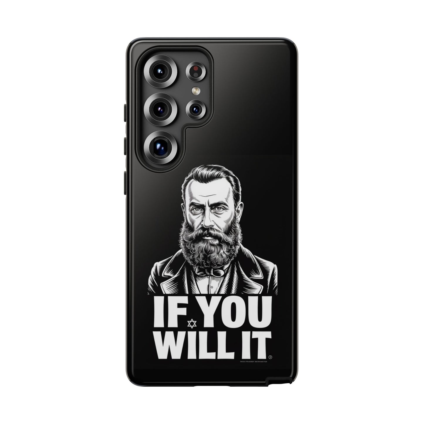 If You Will It — Herzl Portrait Phone Case