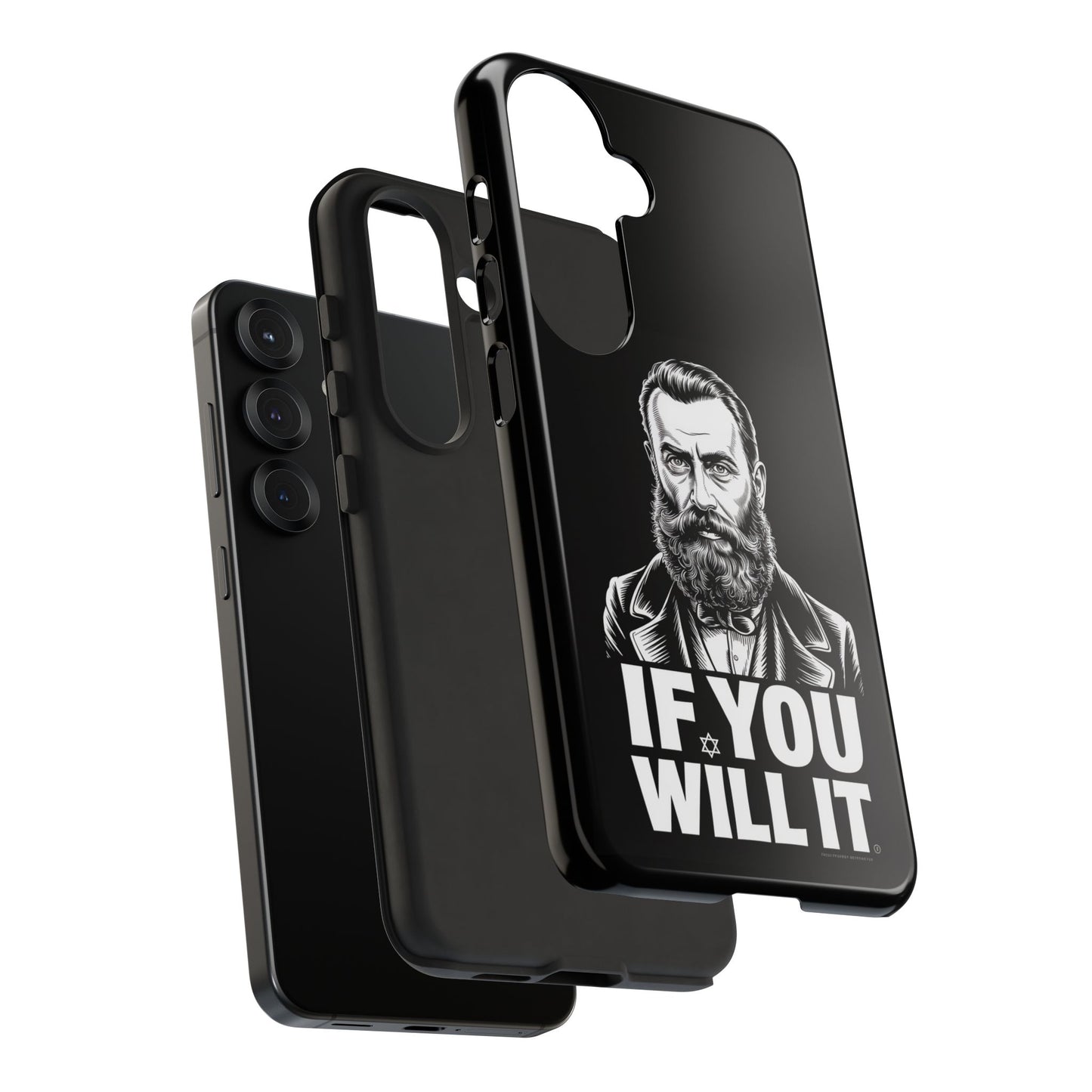 If You Will It — Herzl Portrait Phone Case