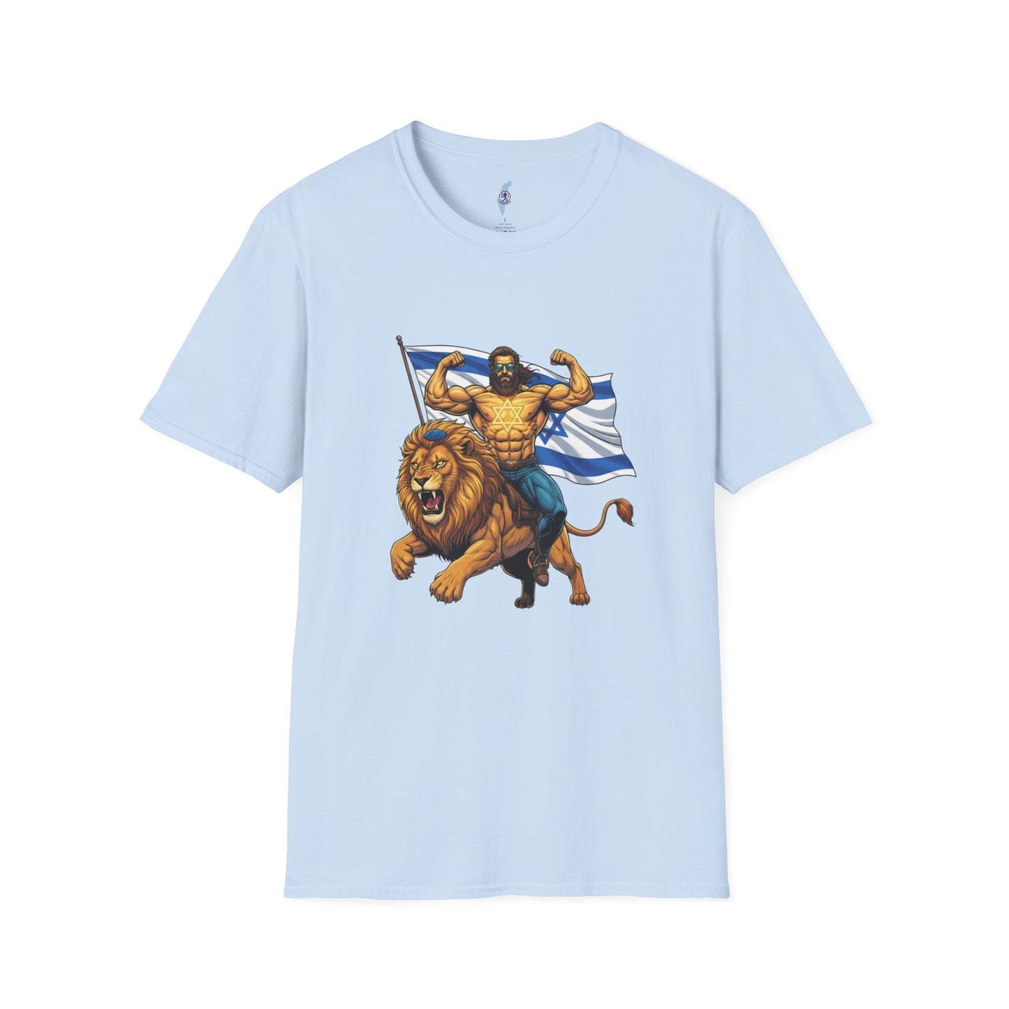 Zionist Warrior Riding Lion T-Shirt