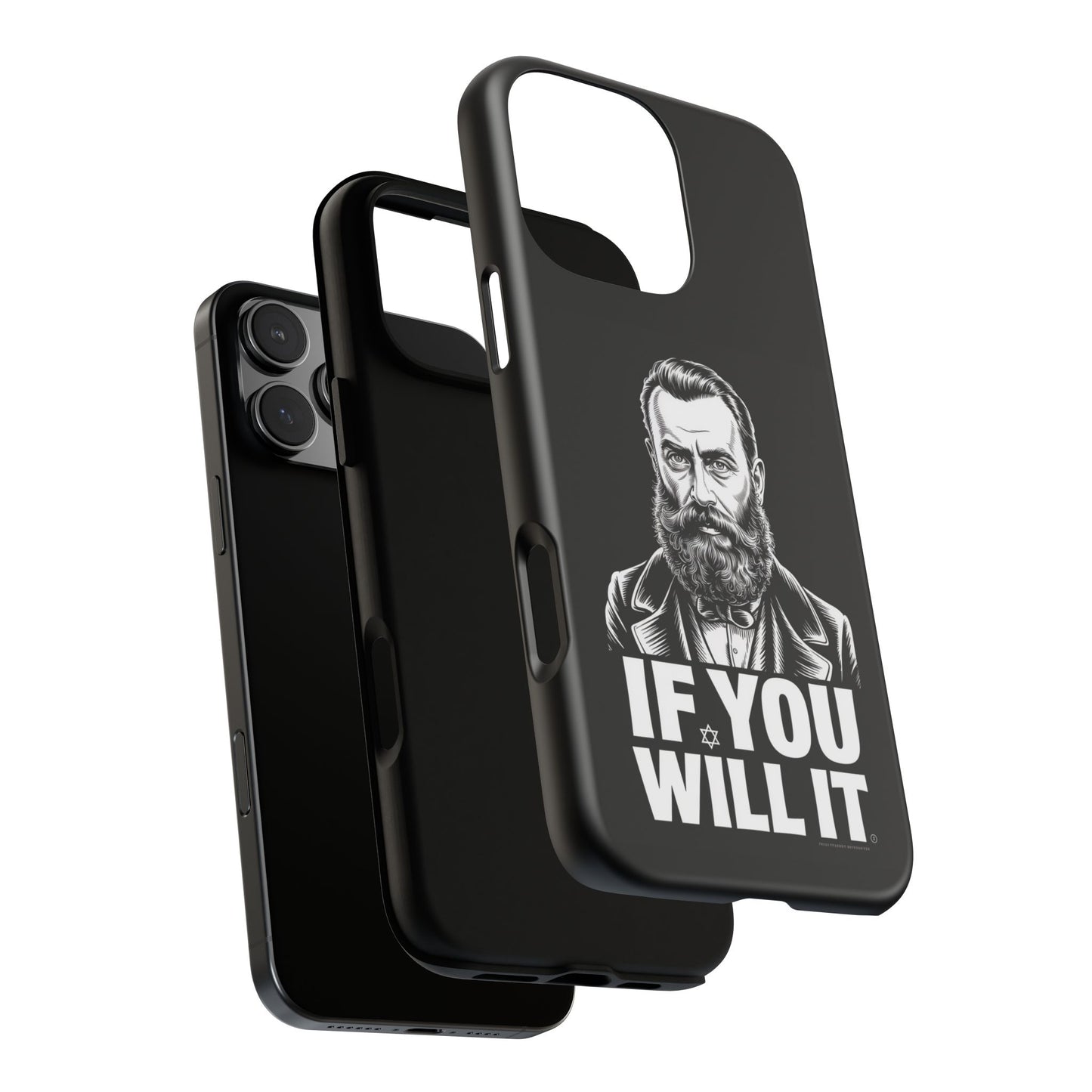 If You Will It — Herzl Portrait Phone Case
