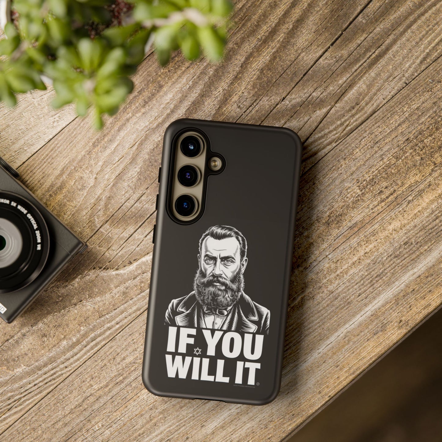 If You Will It — Herzl Portrait Phone Case