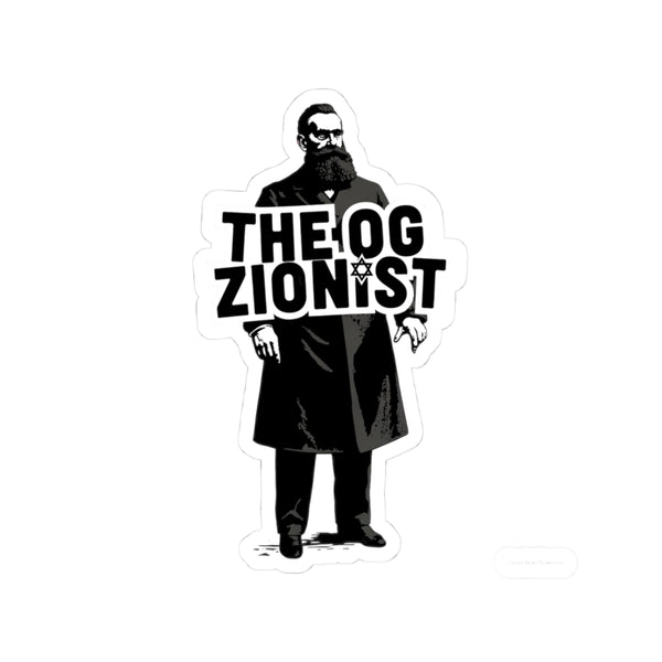 The OG Zionist — Theodor Herzl Sticker (V1 — Original Edition)