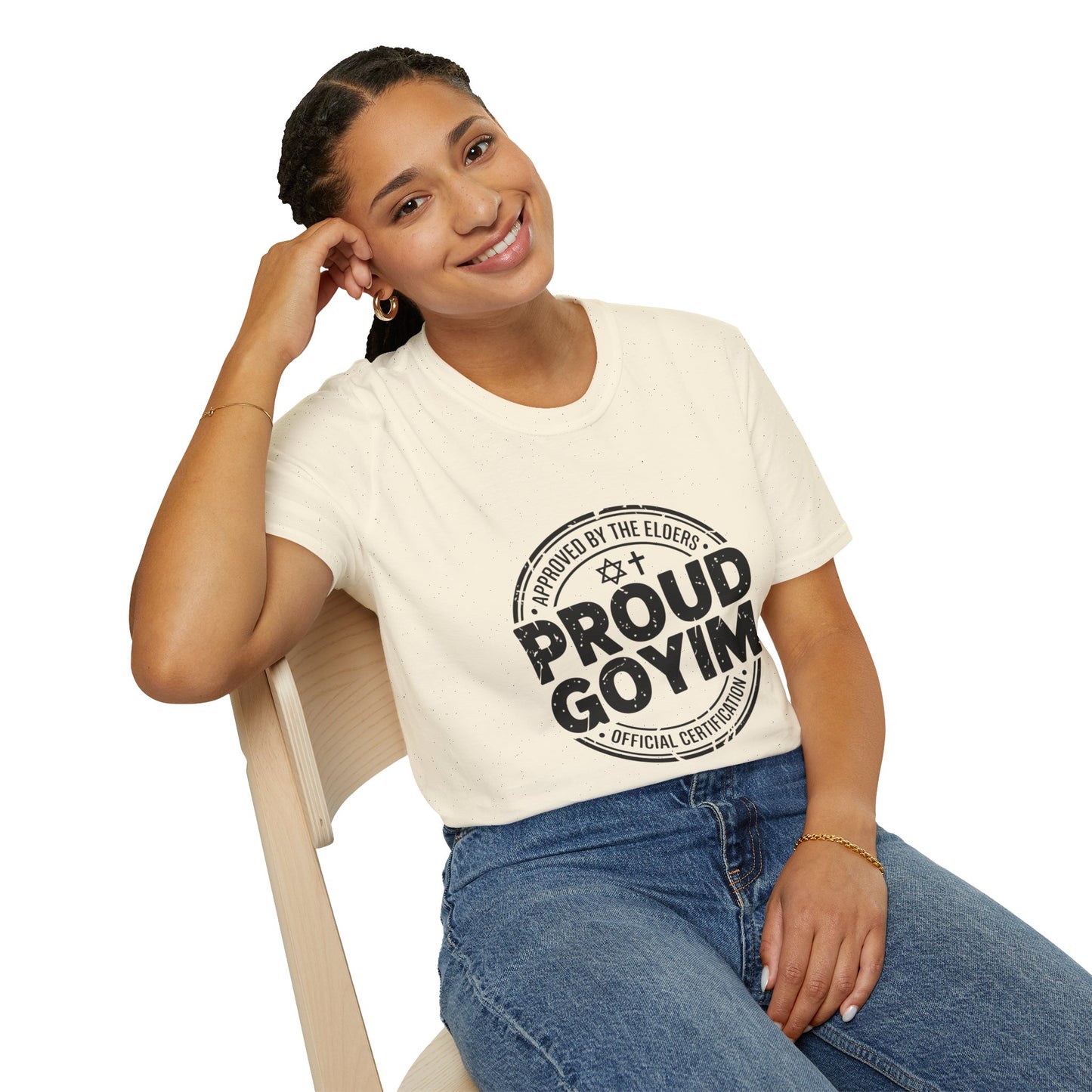 Proud Goyim - Vintage Stamp Pride Tee