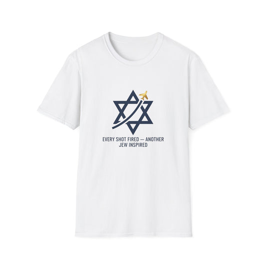 Jew Inspired Unisex Softstyle T-Shirt - Every Shot Fired Design
