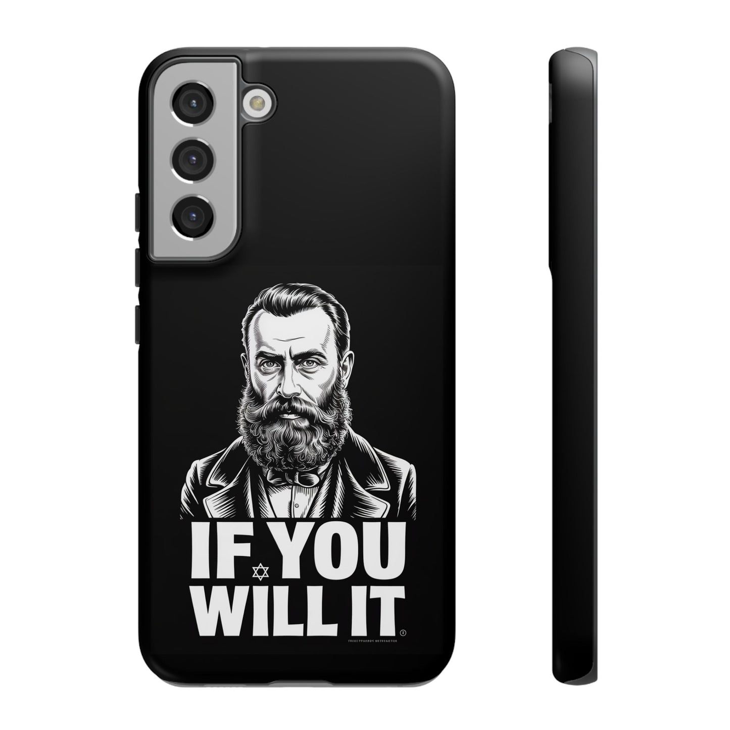 If You Will It — Herzl Portrait Phone Case