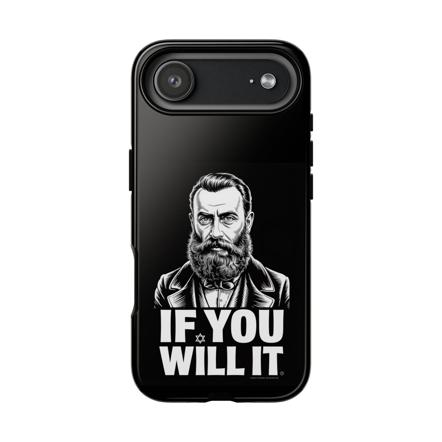 If You Will It — Herzl Portrait Phone Case