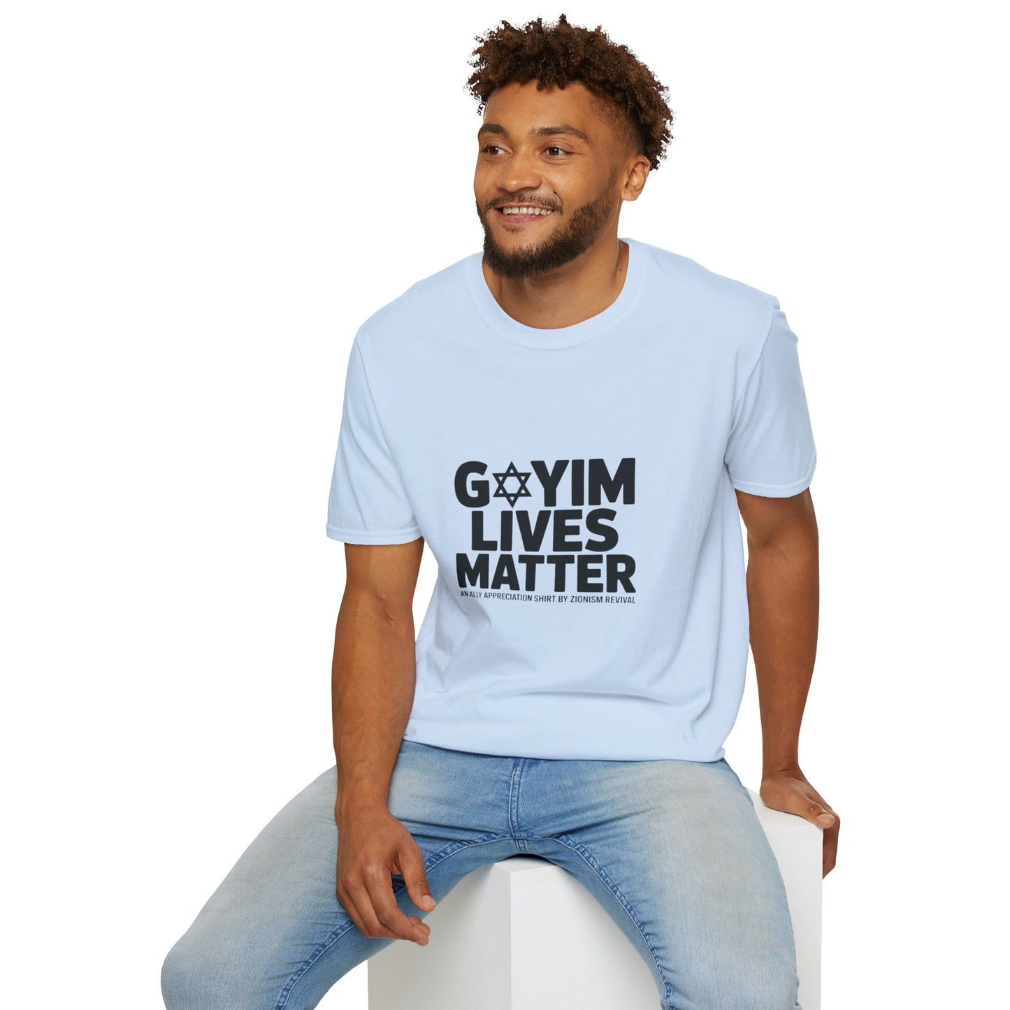 T-Shirt — "GOYIM LIVES MATTER" Statement Tee (Star of David Design)