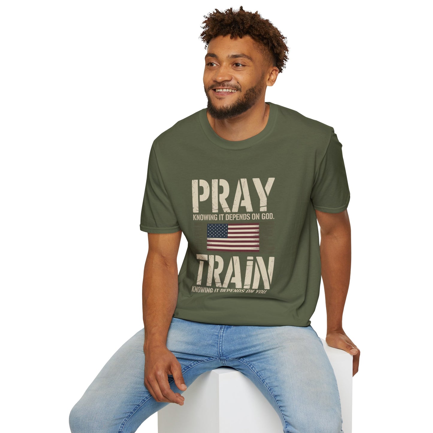 Pray & Train Tee — Faith Meets Effort