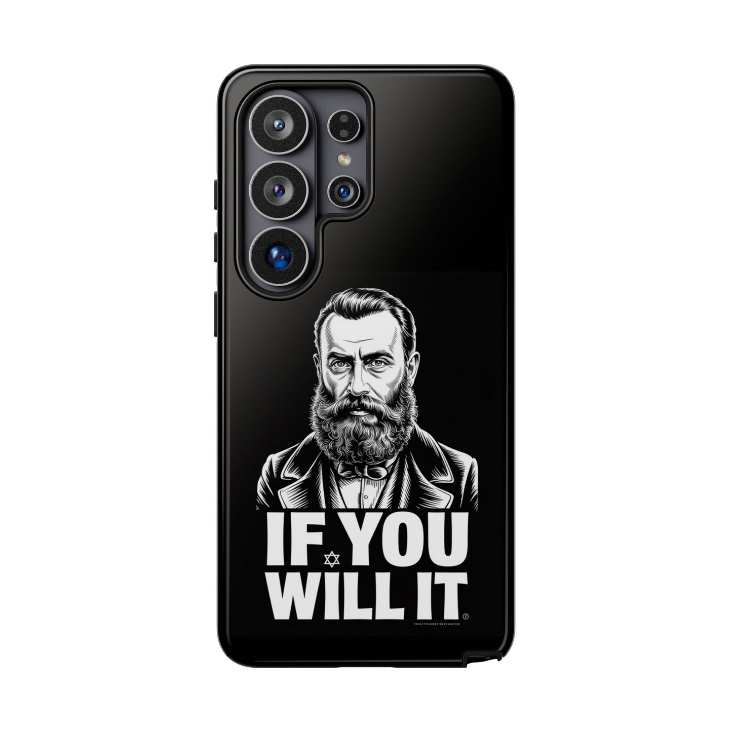 If You Will It — Herzl Portrait Phone Case