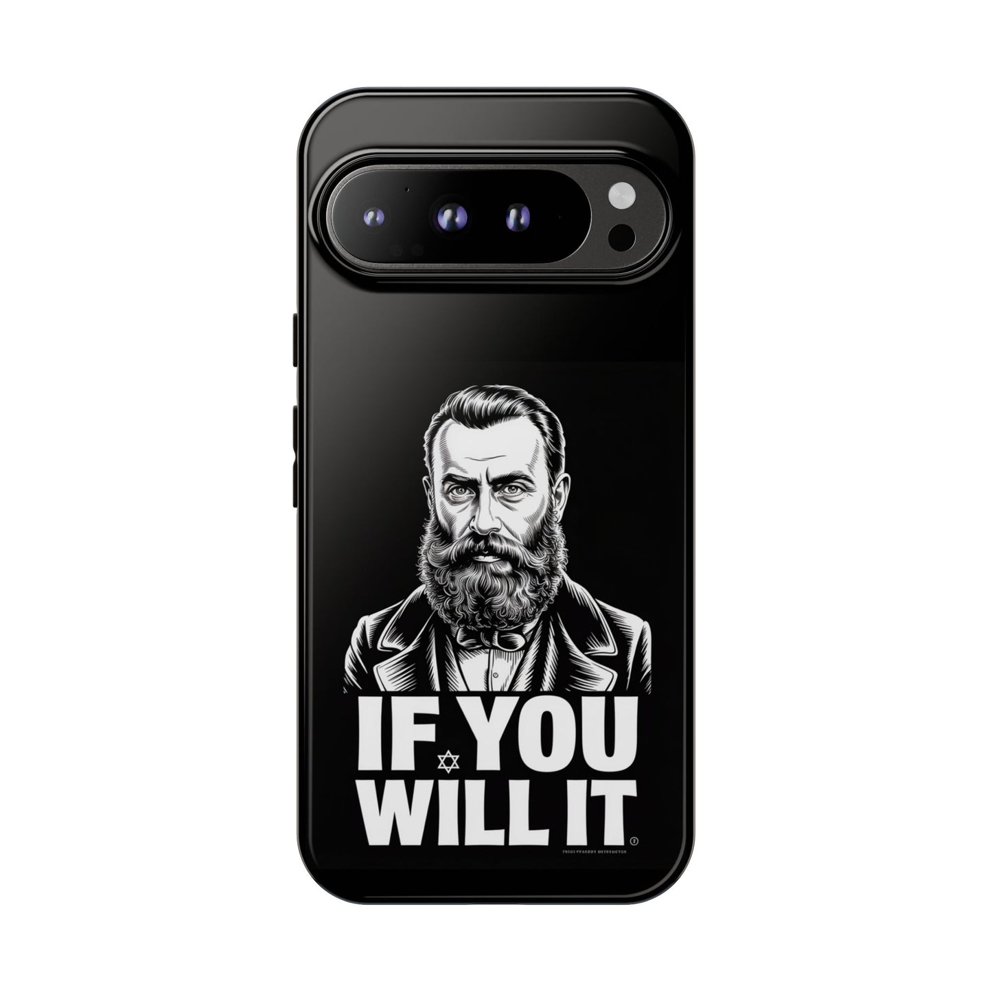If You Will It — Herzl Portrait Phone Case
