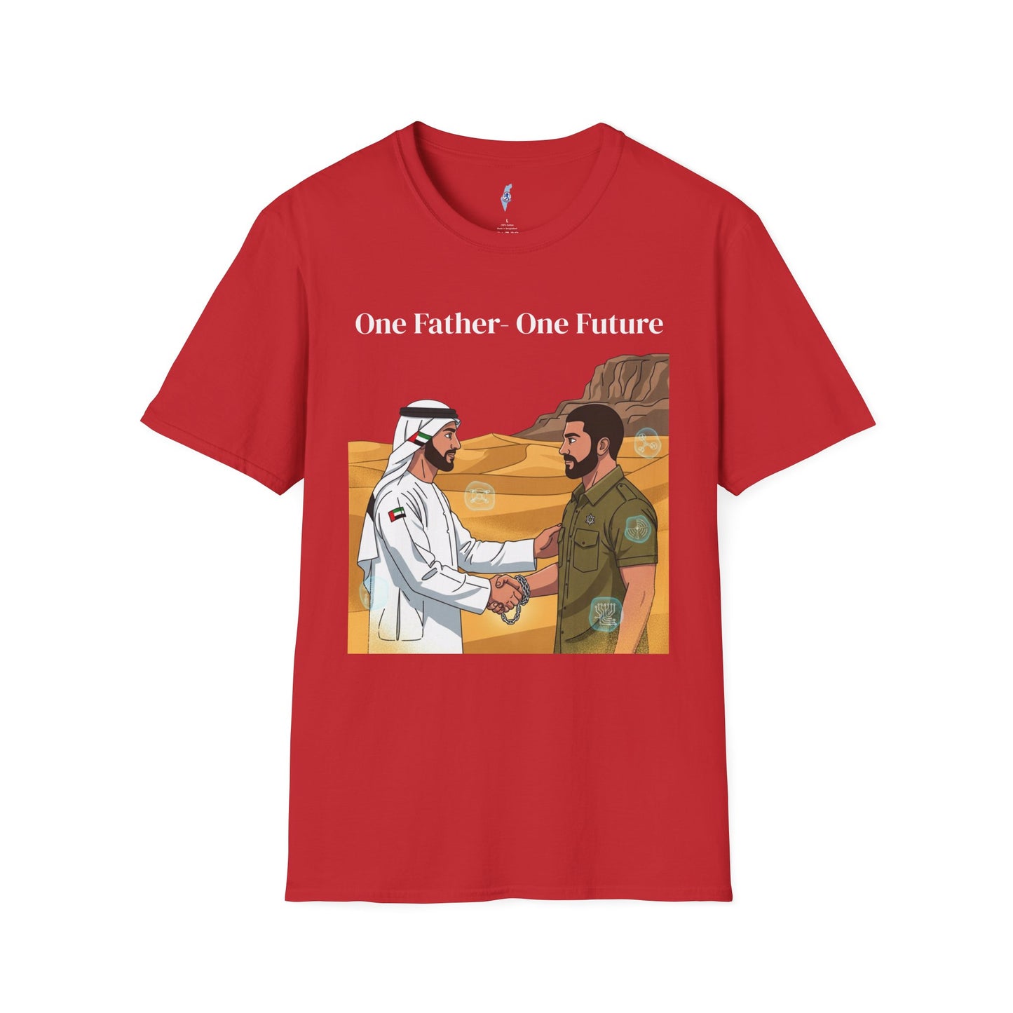 One Father One Future T-Shirt — Unity Israel UAE Peace Design