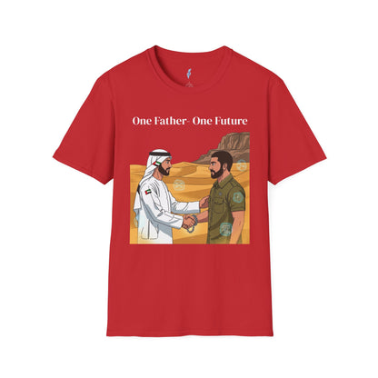 One Father One Future T-Shirt — Unity Israel UAE Peace Design
