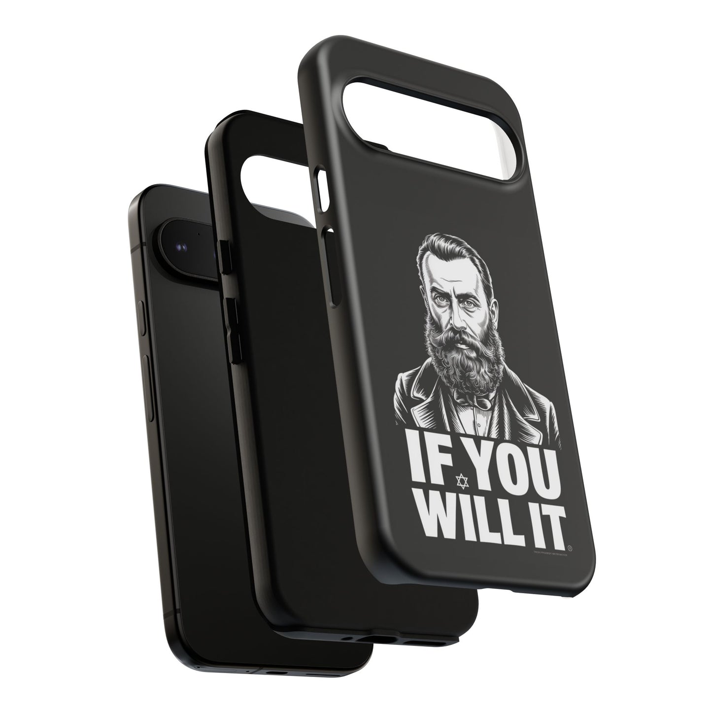 If You Will It — Herzl Portrait Phone Case