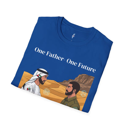One Father One Future T-Shirt — Unity Israel UAE Peace Design