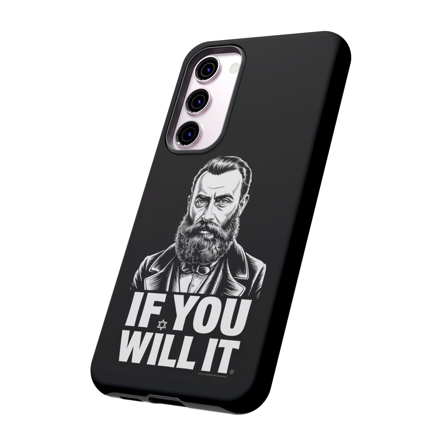 If You Will It — Herzl Portrait Phone Case