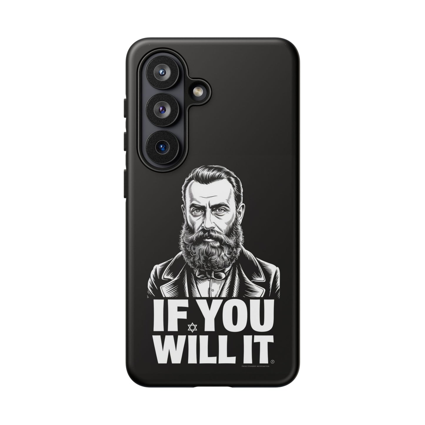 If You Will It — Herzl Portrait Phone Case