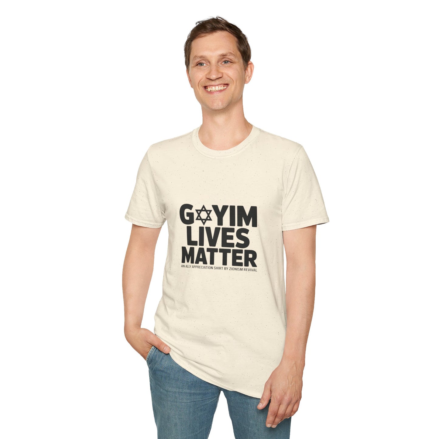 T-Shirt — "GOYIM LIVES MATTER" Statement Tee (Star of David Design)