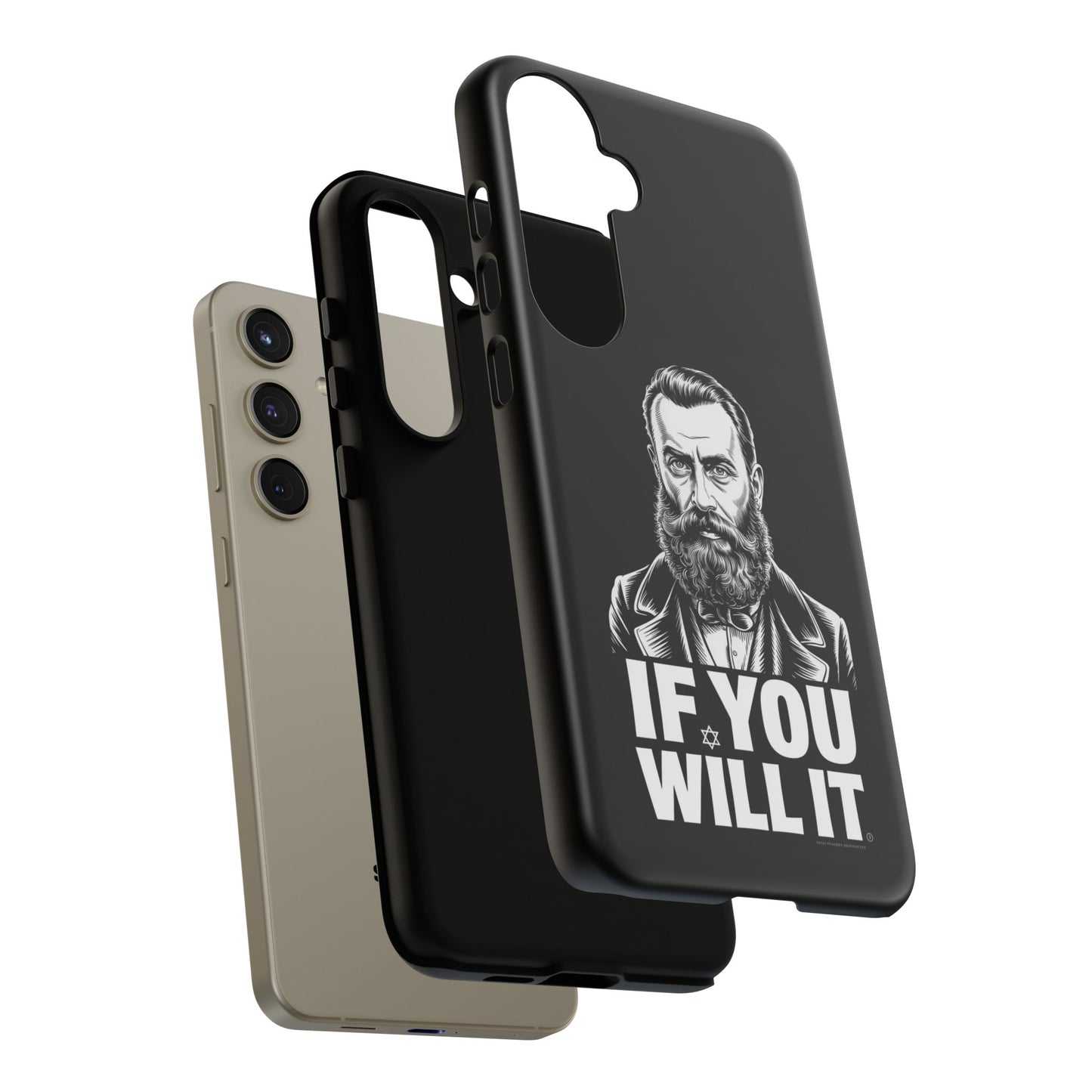If You Will It — Herzl Portrait Phone Case