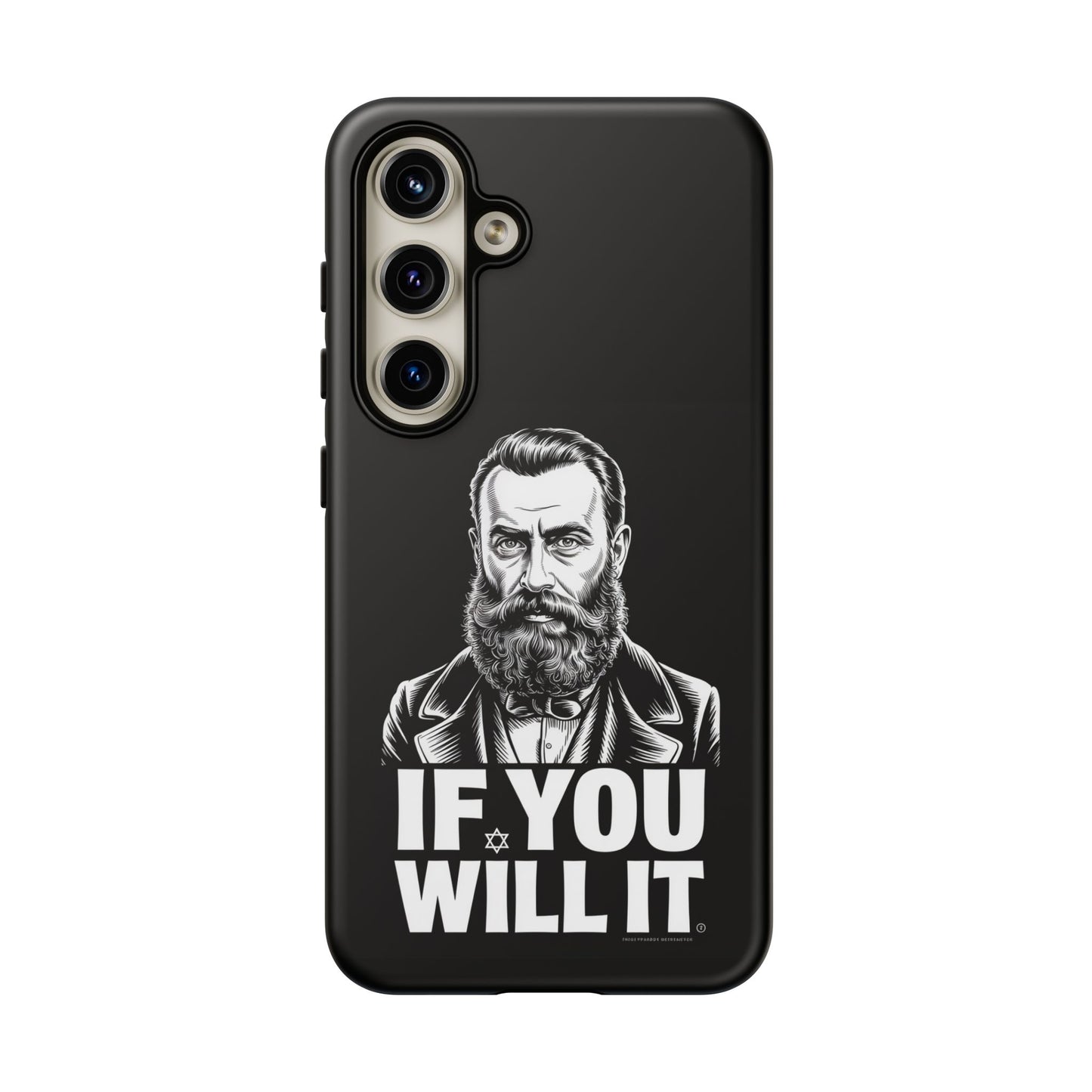 If You Will It — Herzl Portrait Phone Case