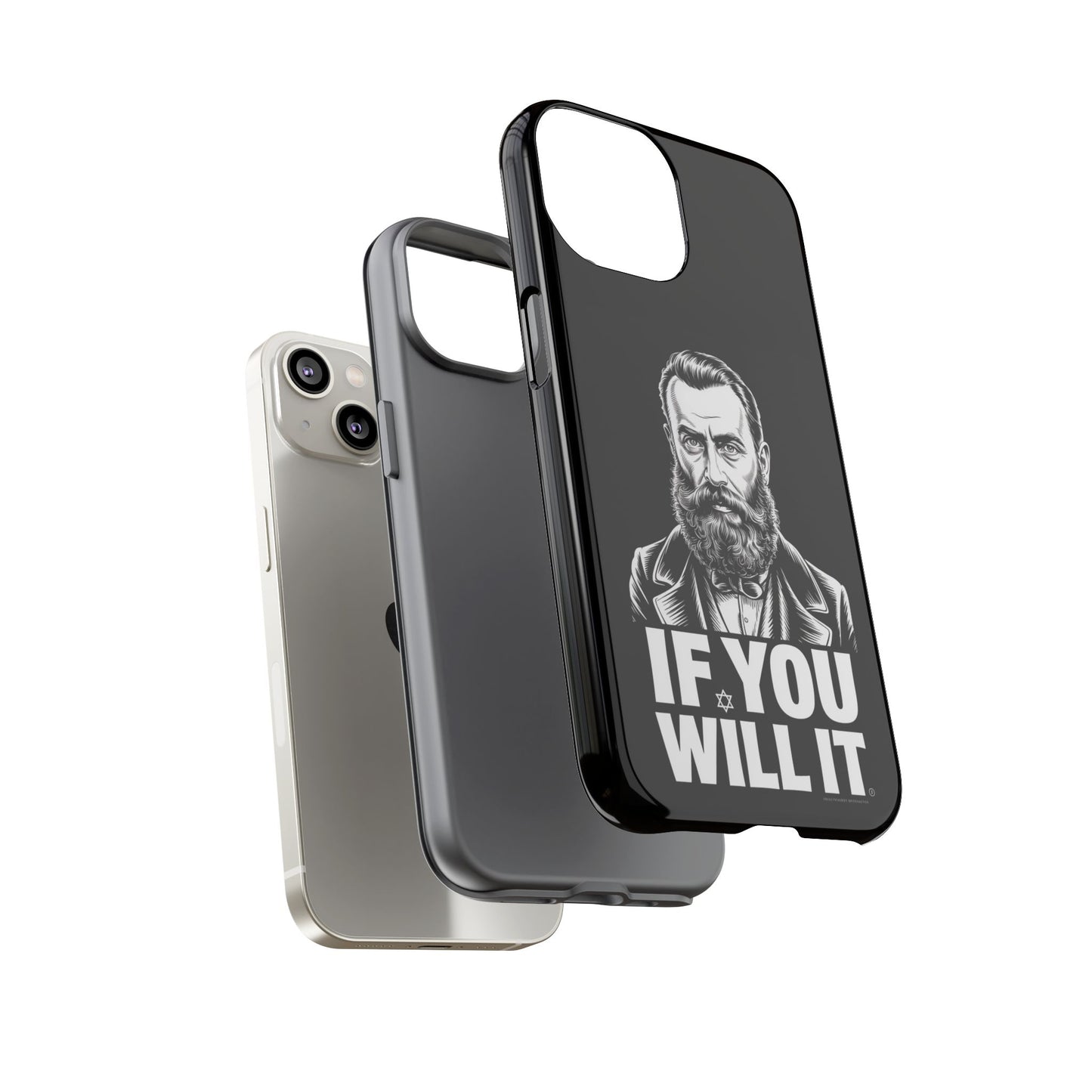 If You Will It — Herzl Portrait Phone Case