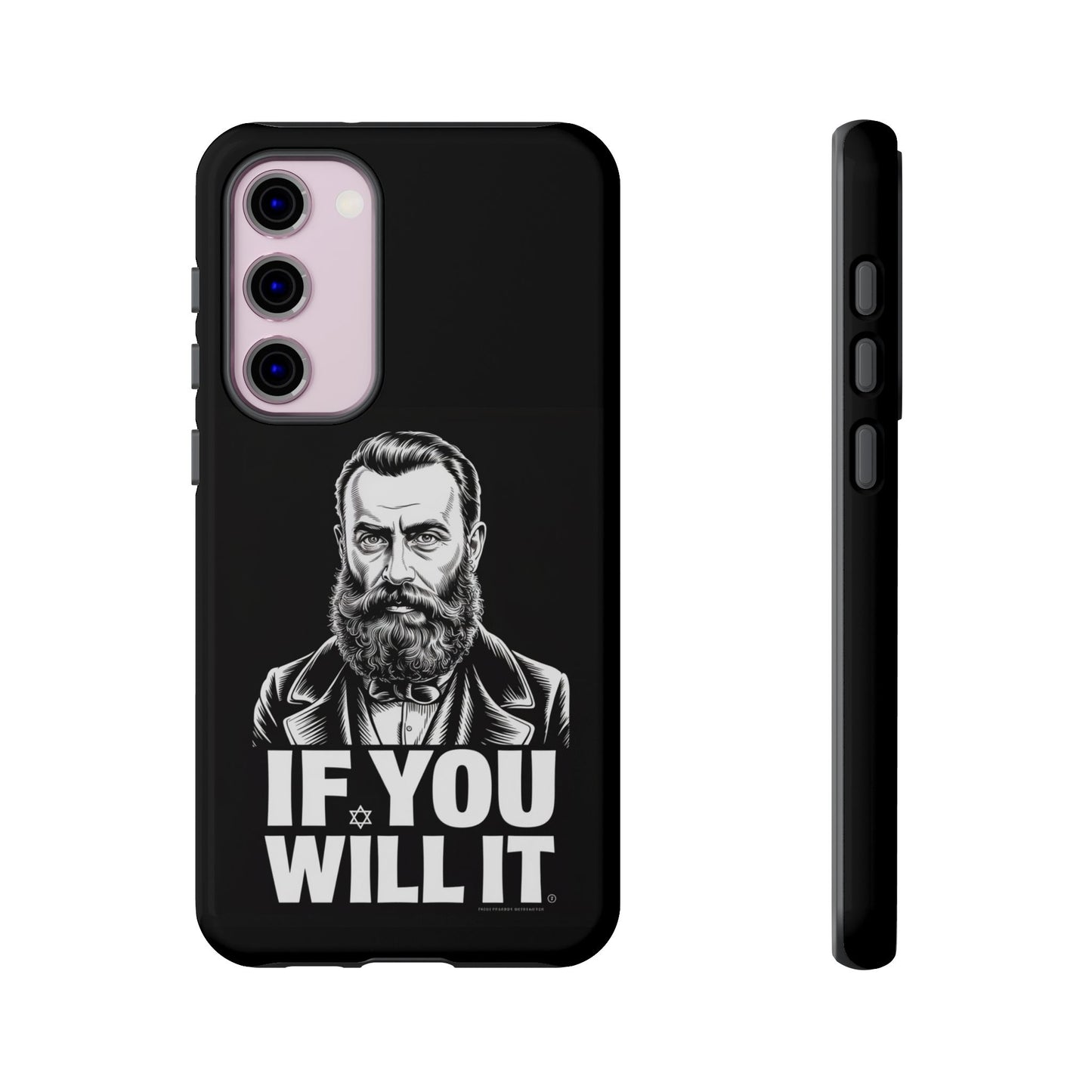 If You Will It — Herzl Portrait Phone Case