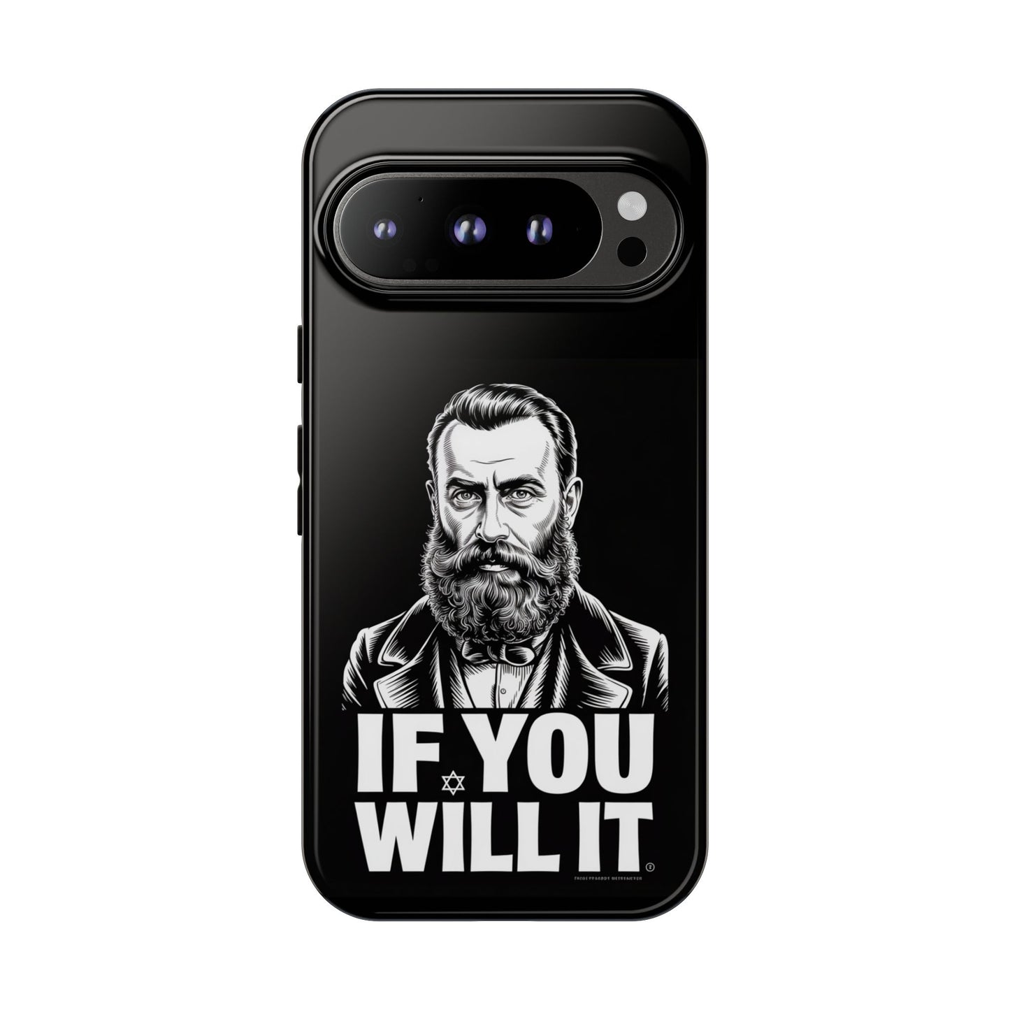 If You Will It — Herzl Portrait Phone Case