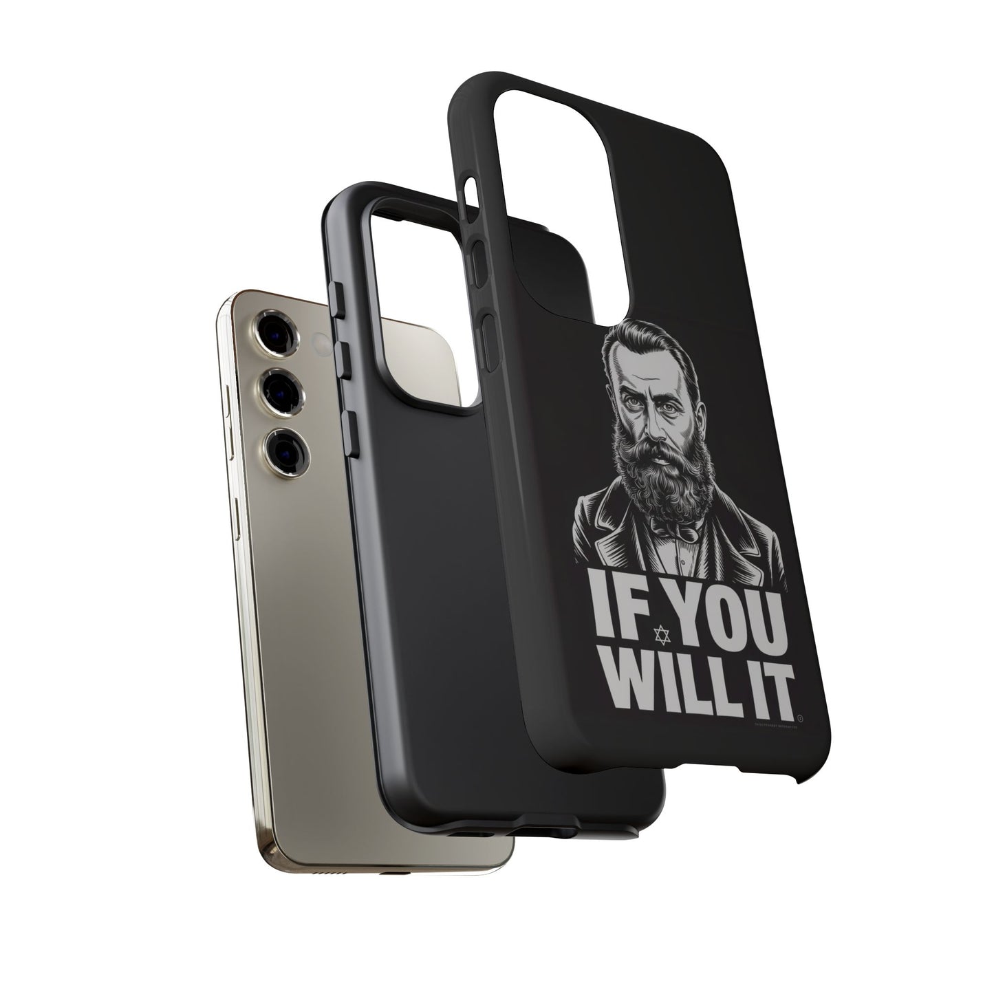 If You Will It — Herzl Portrait Phone Case