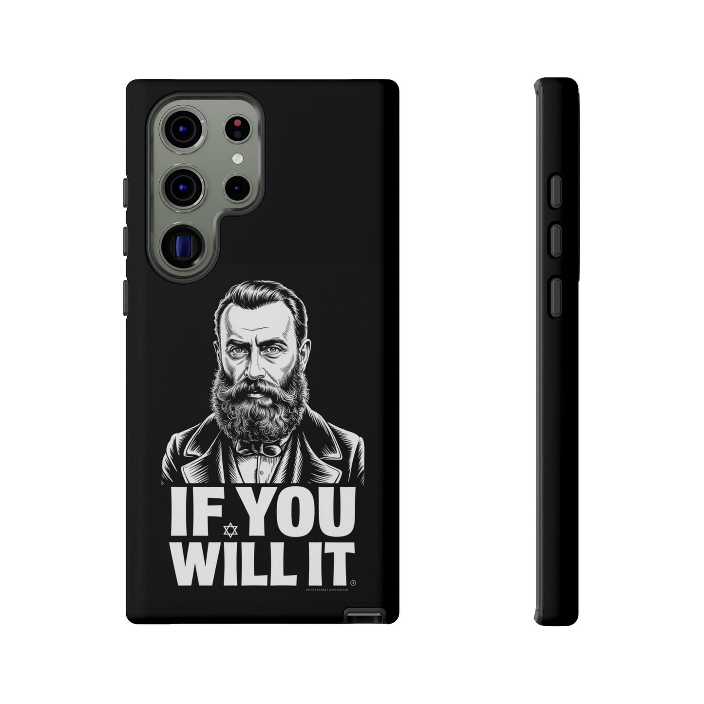 If You Will It — Herzl Portrait Phone Case
