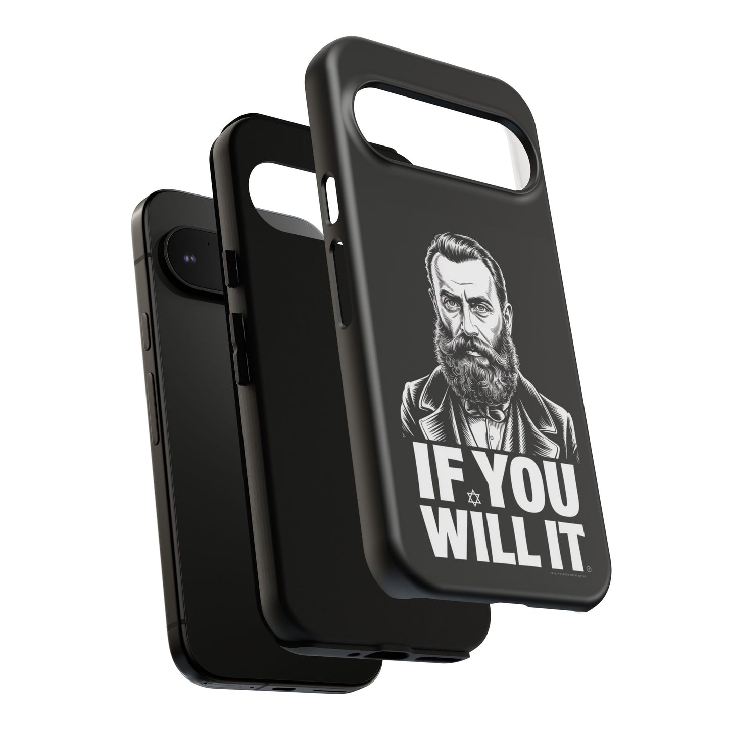 If You Will It — Herzl Portrait Phone Case