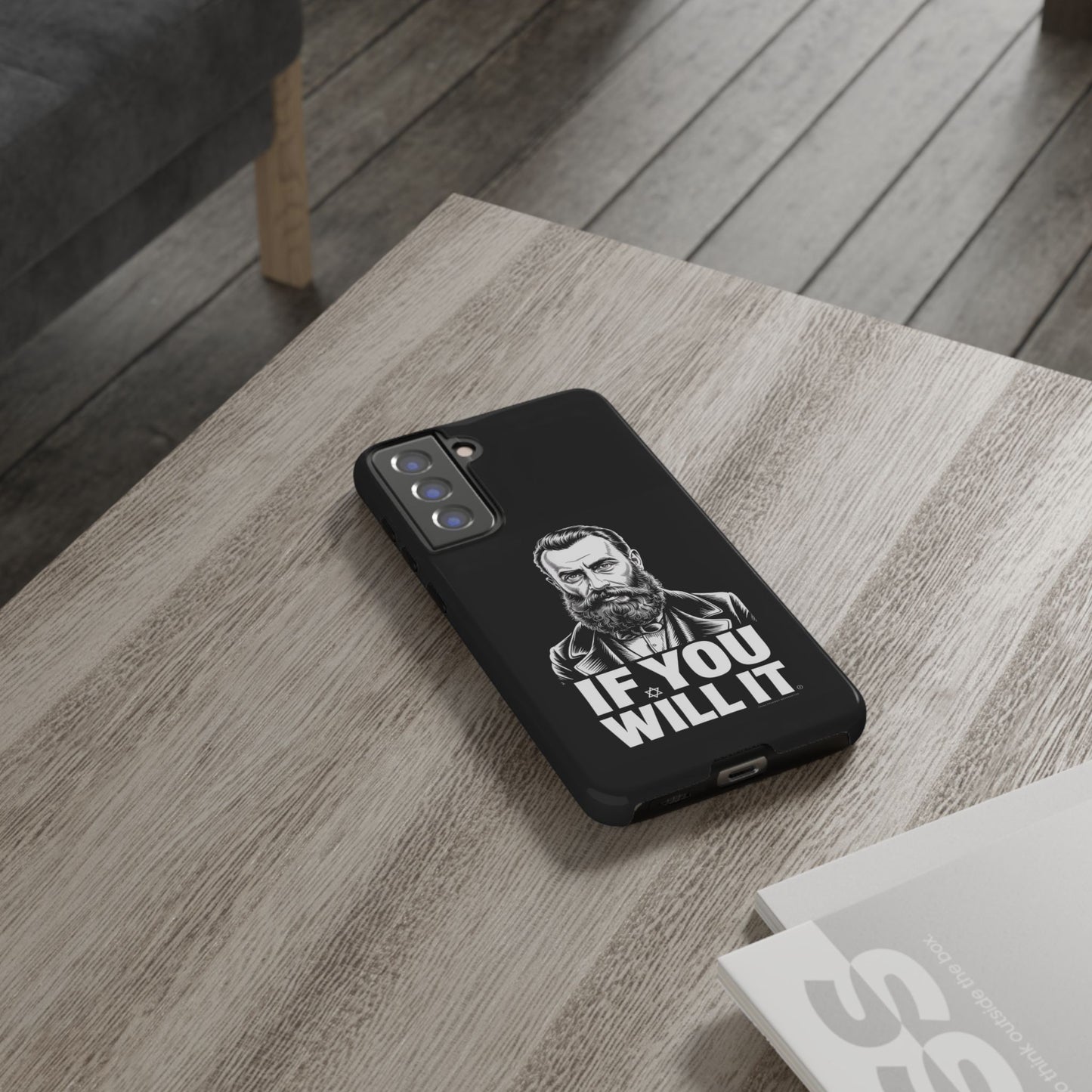 If You Will It — Herzl Portrait Phone Case