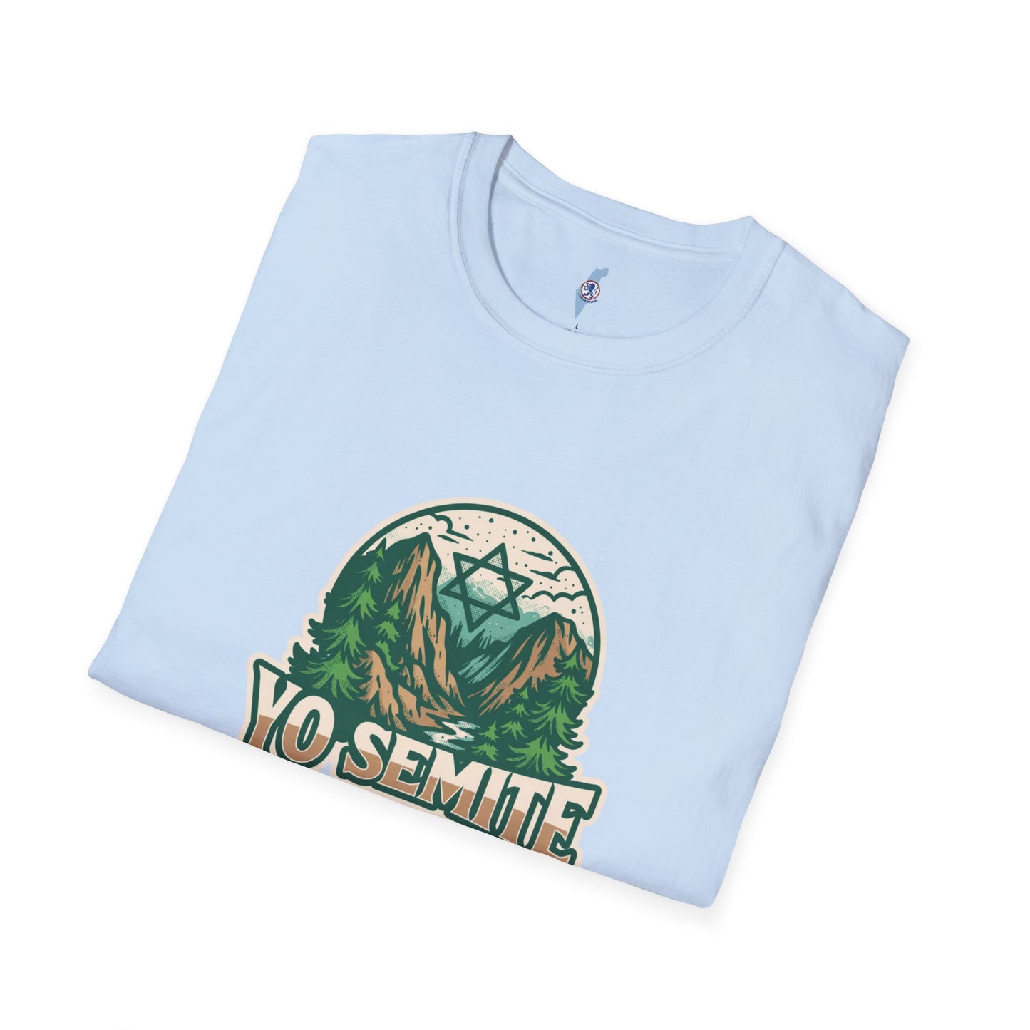 Yosemite Vintage Nature T-Shirt — Scenic Mountain & Forest Graphic ("YO SEMITE" Est. 5784)