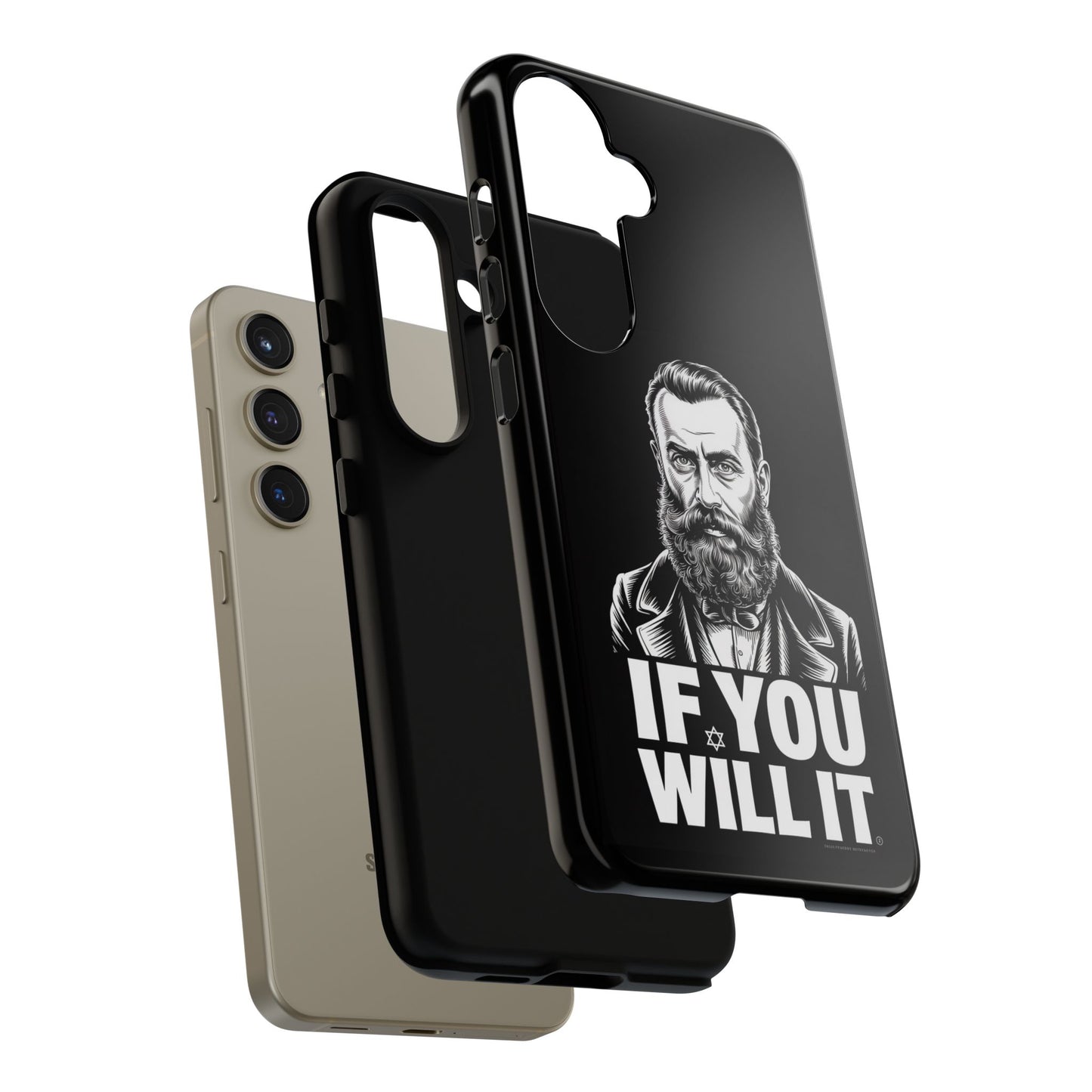 If You Will It — Herzl Portrait Phone Case