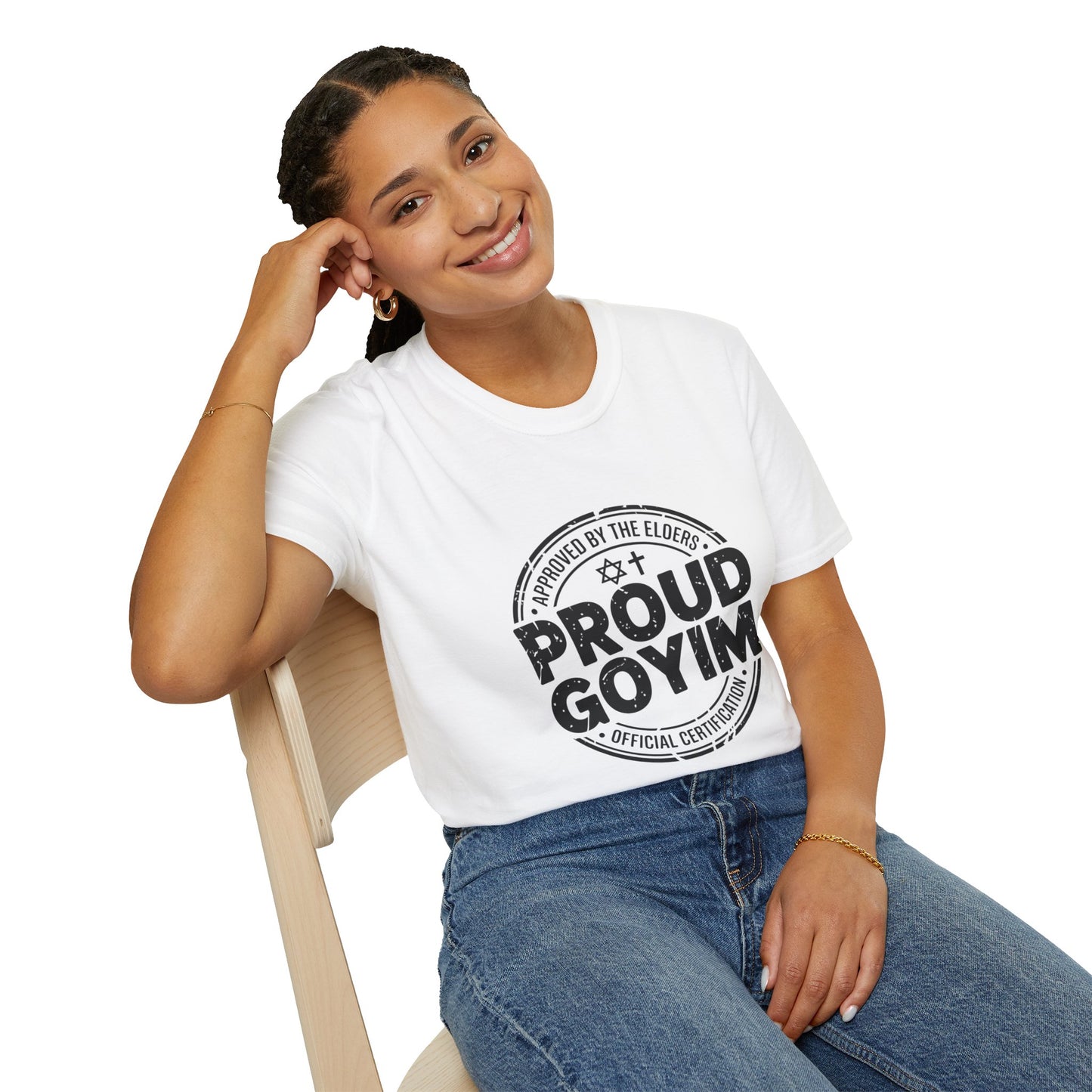 Proud Goyim - Vintage Stamp Pride Tee