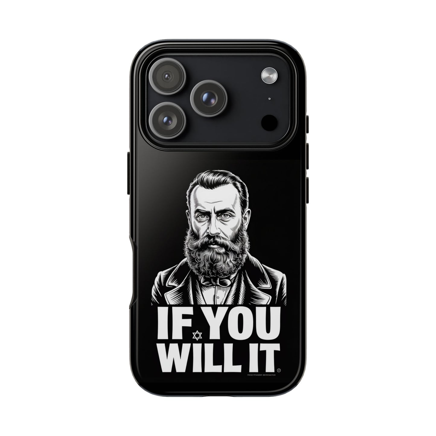 If You Will It — Herzl Portrait Phone Case