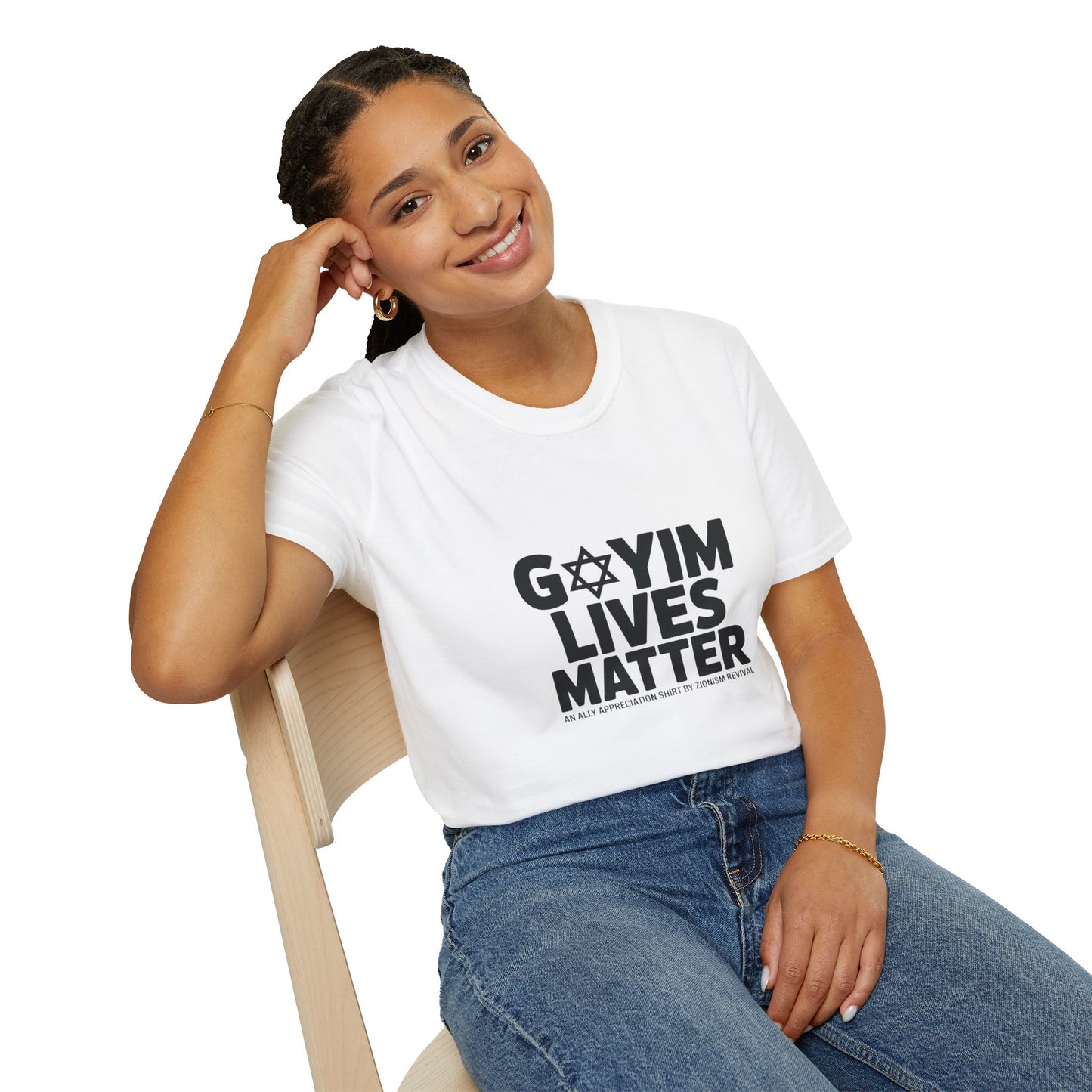 T-Shirt — "GOYIM LIVES MATTER" Statement Tee (Star of David Design)