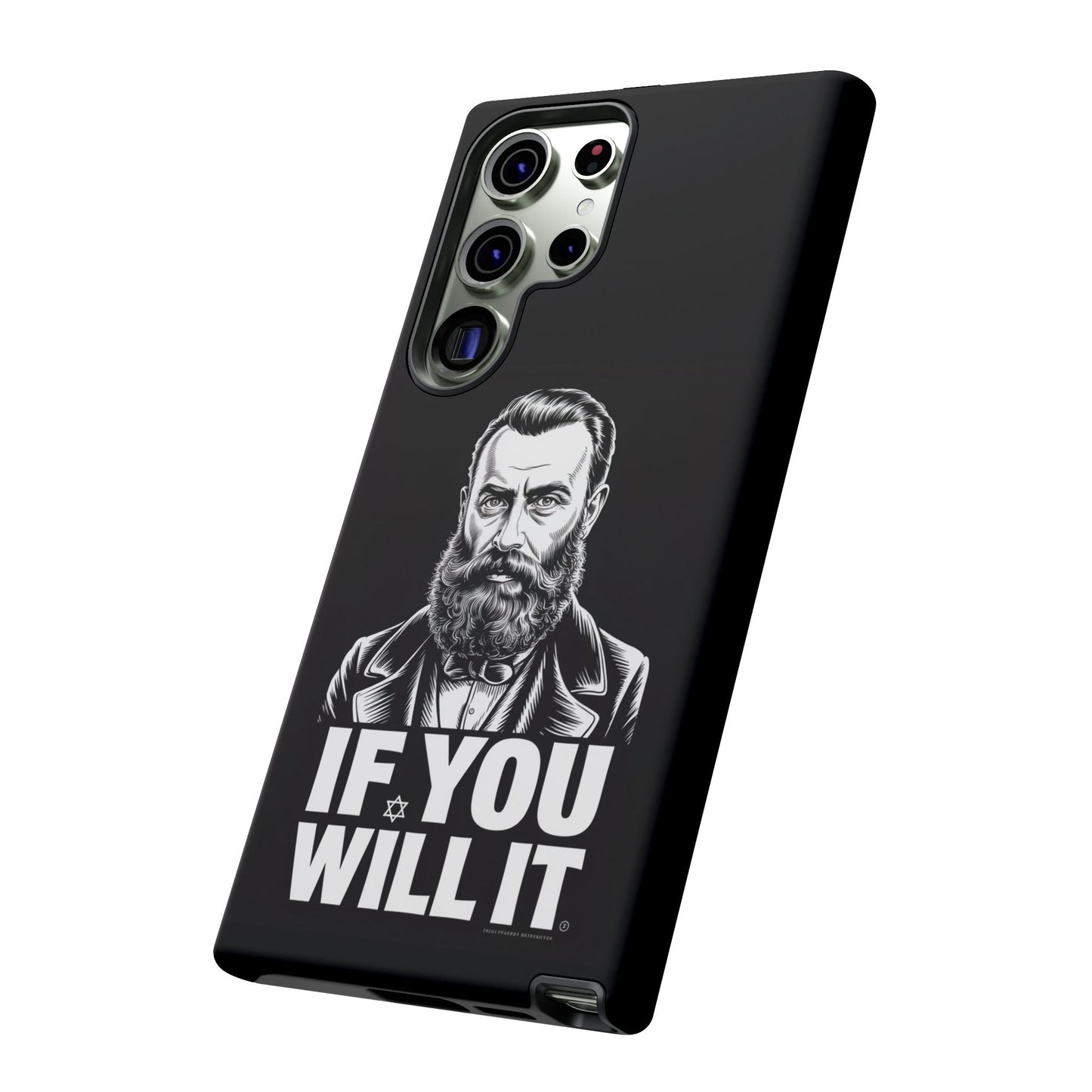 If You Will It — Herzl Portrait Phone Case