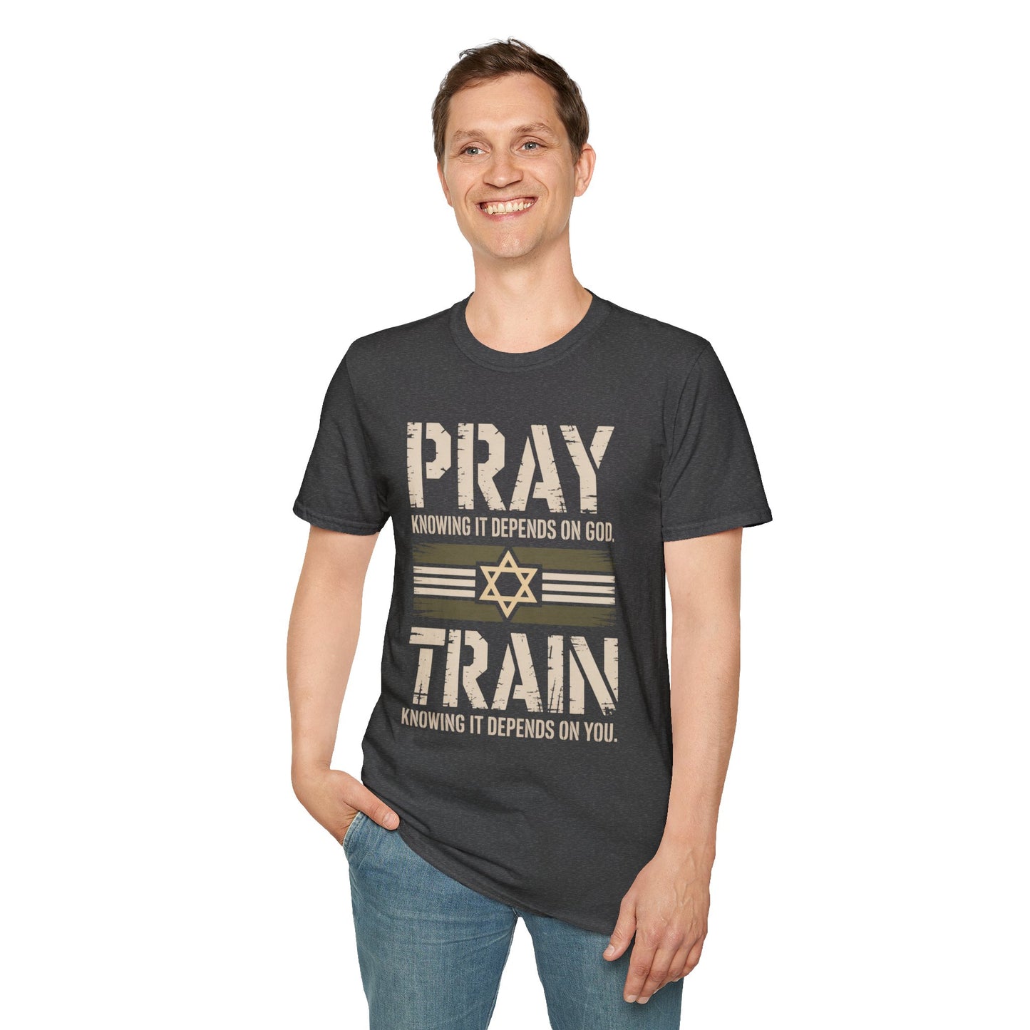 Pray & Train Tee — Star of David Edition