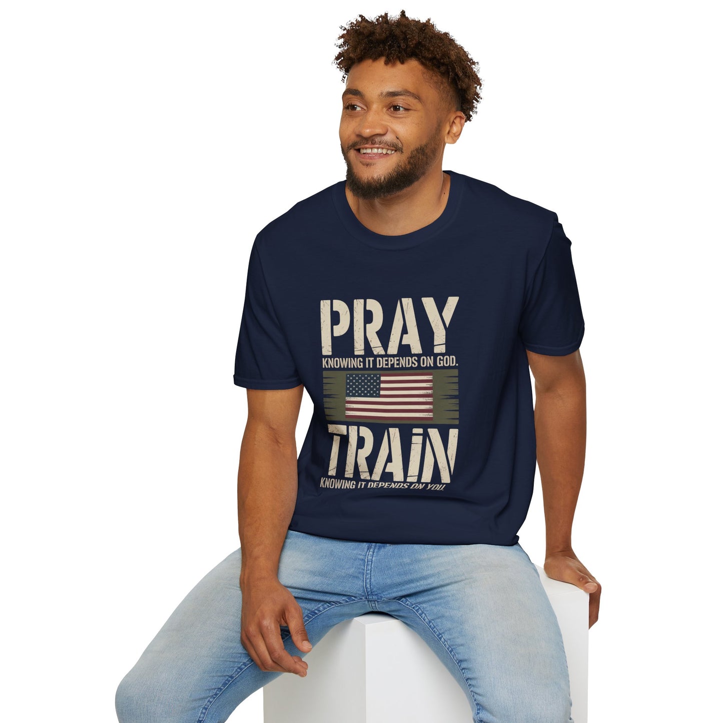 Pray & Train Tee — Faith Meets Effort