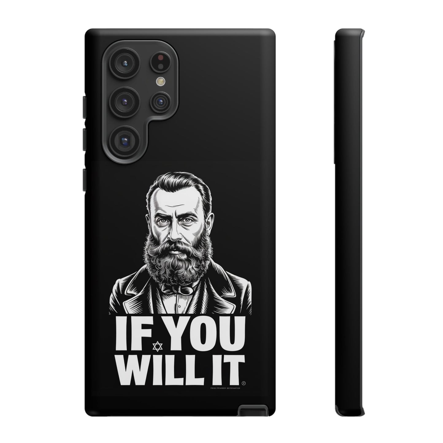 If You Will It — Herzl Portrait Phone Case